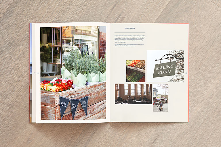 Self-titled Canterbury Hill Brand Identity Brochure Spread 3 Mobile
