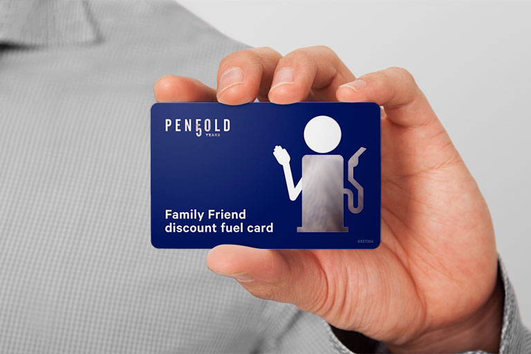 Self-titled Penfold Motors Brand Identity Fuel Card Mobile