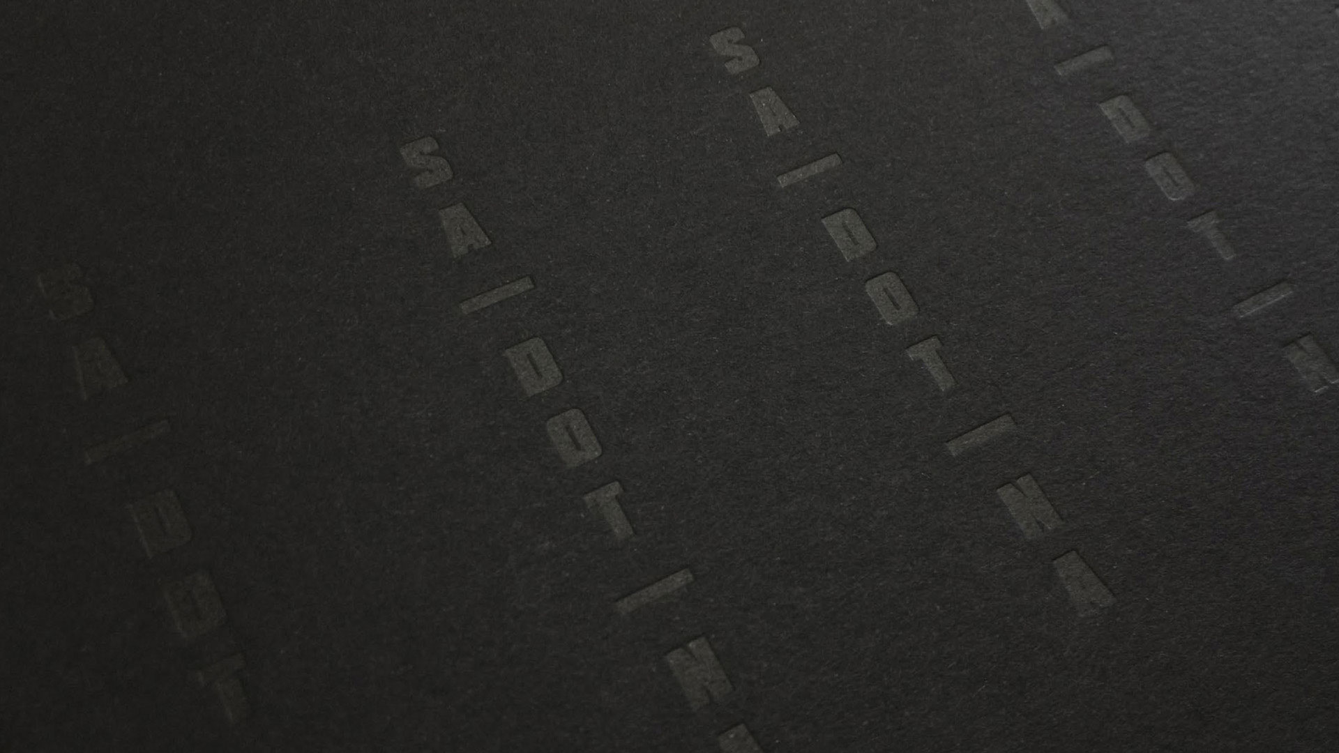 Self-titled Sa Dot Na Brand Identity Print Detail