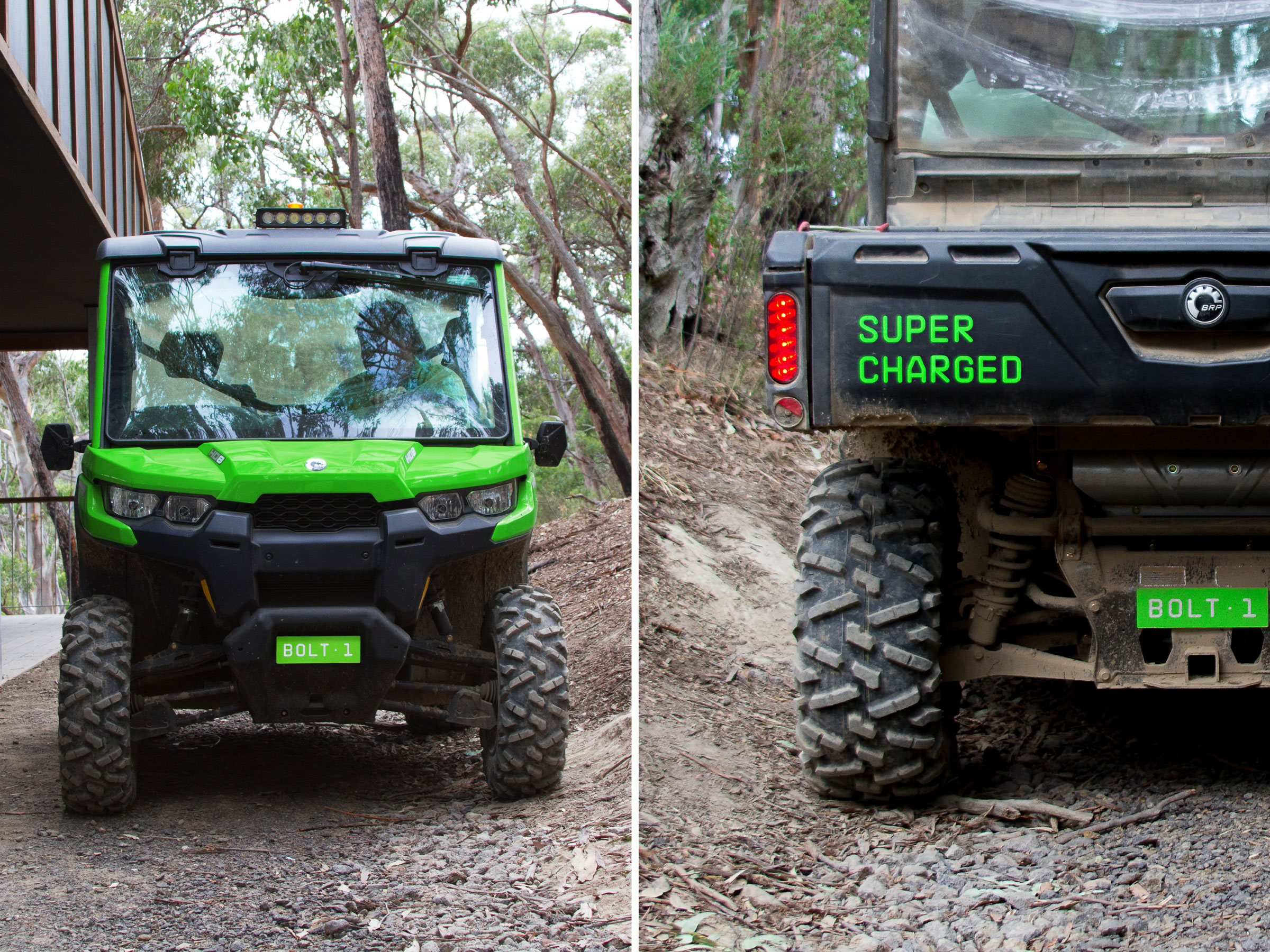 Self-titled Live Wire Park Brand Identity Signage Buggy A