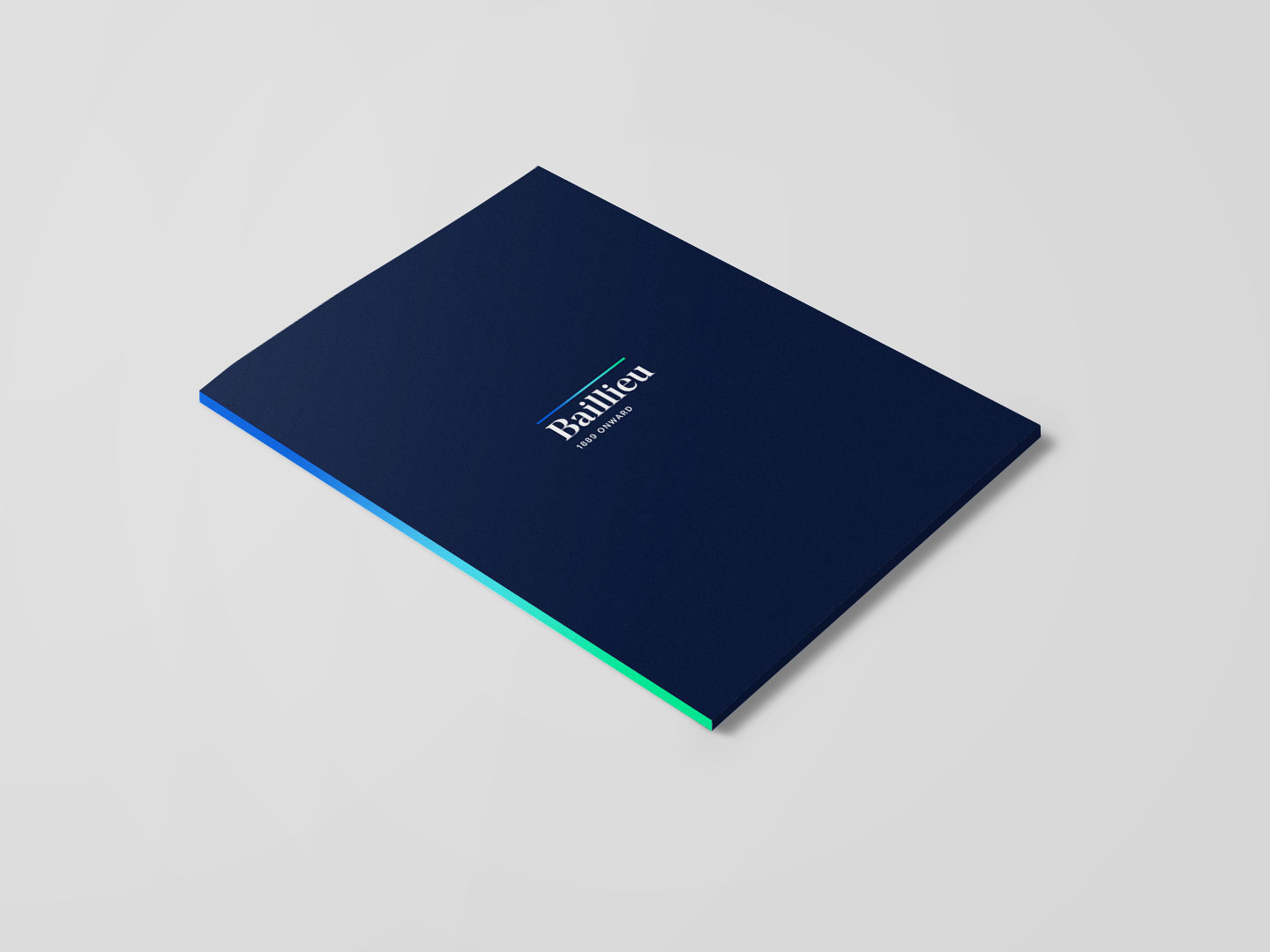 Self-titled Baillieu Brand Identity Presentation Folder