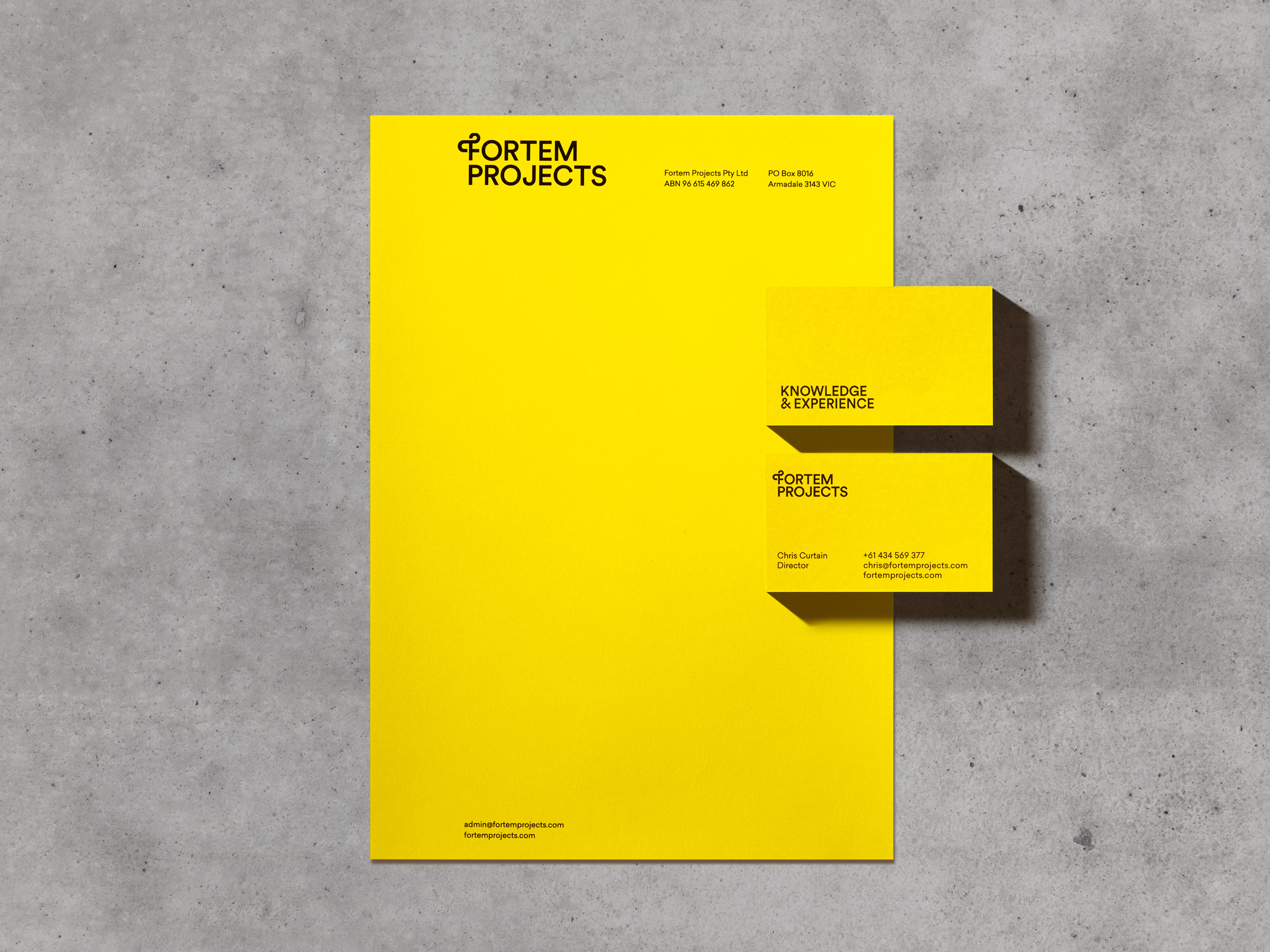 Self-titled Fortem Brand Identity Stationery 01