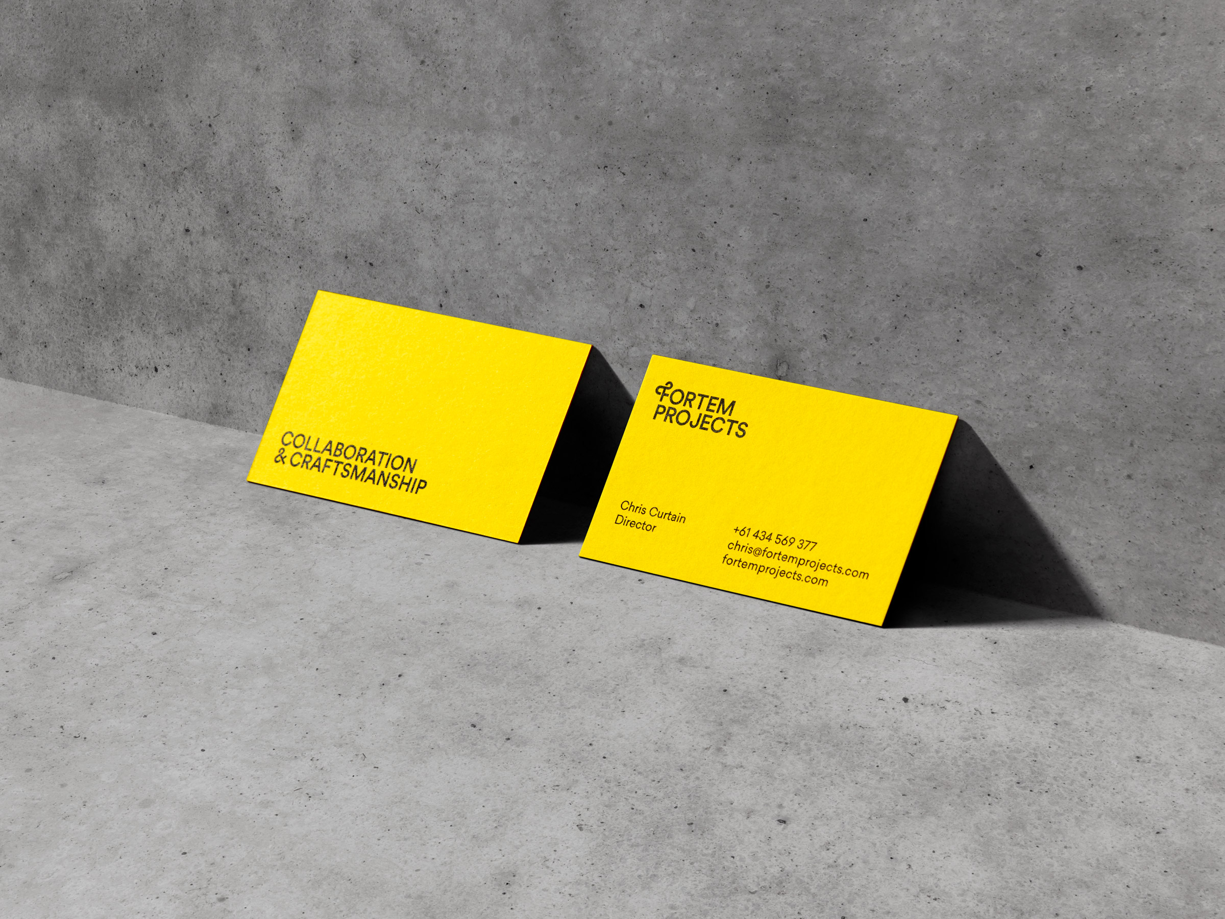 Self-titled Fortem Brand Identity Stationery 02