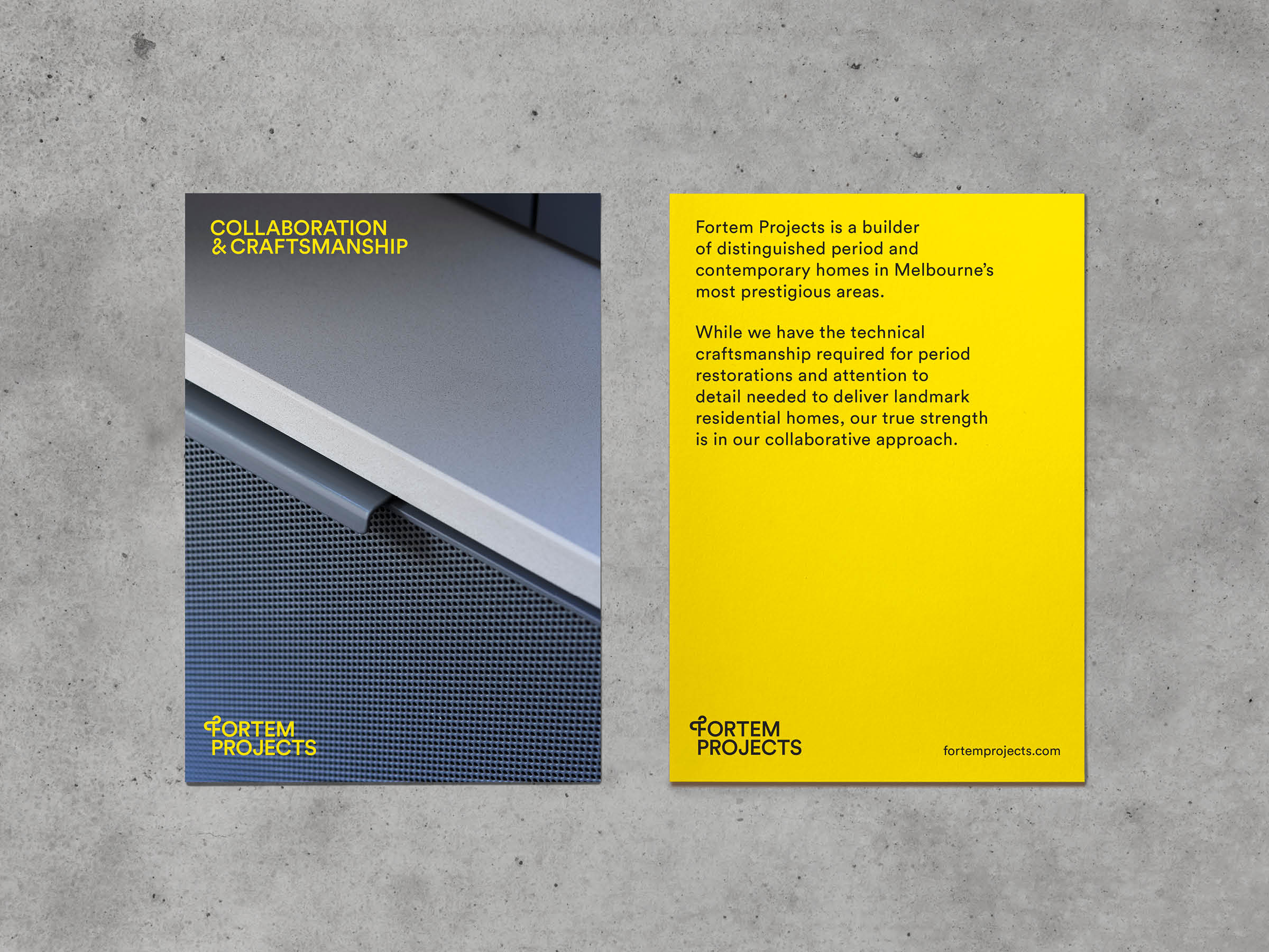 Self-titled Fortem Brand Identity Postcards 02