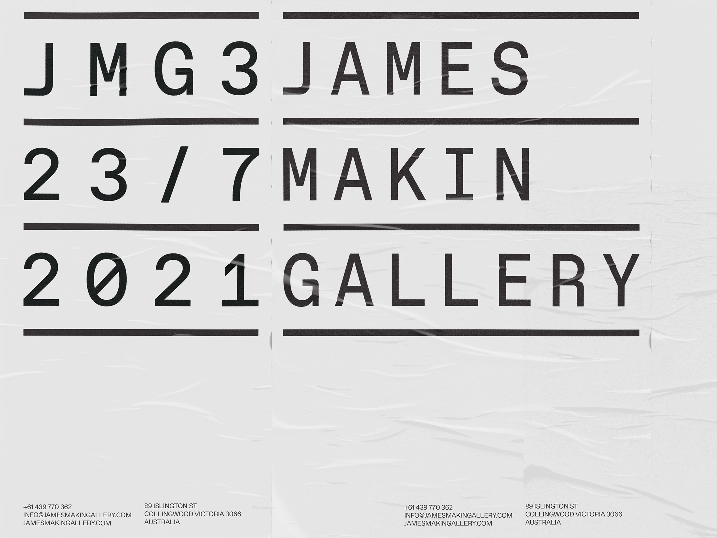 Self Titled James Makin Gallery Street Posters 2