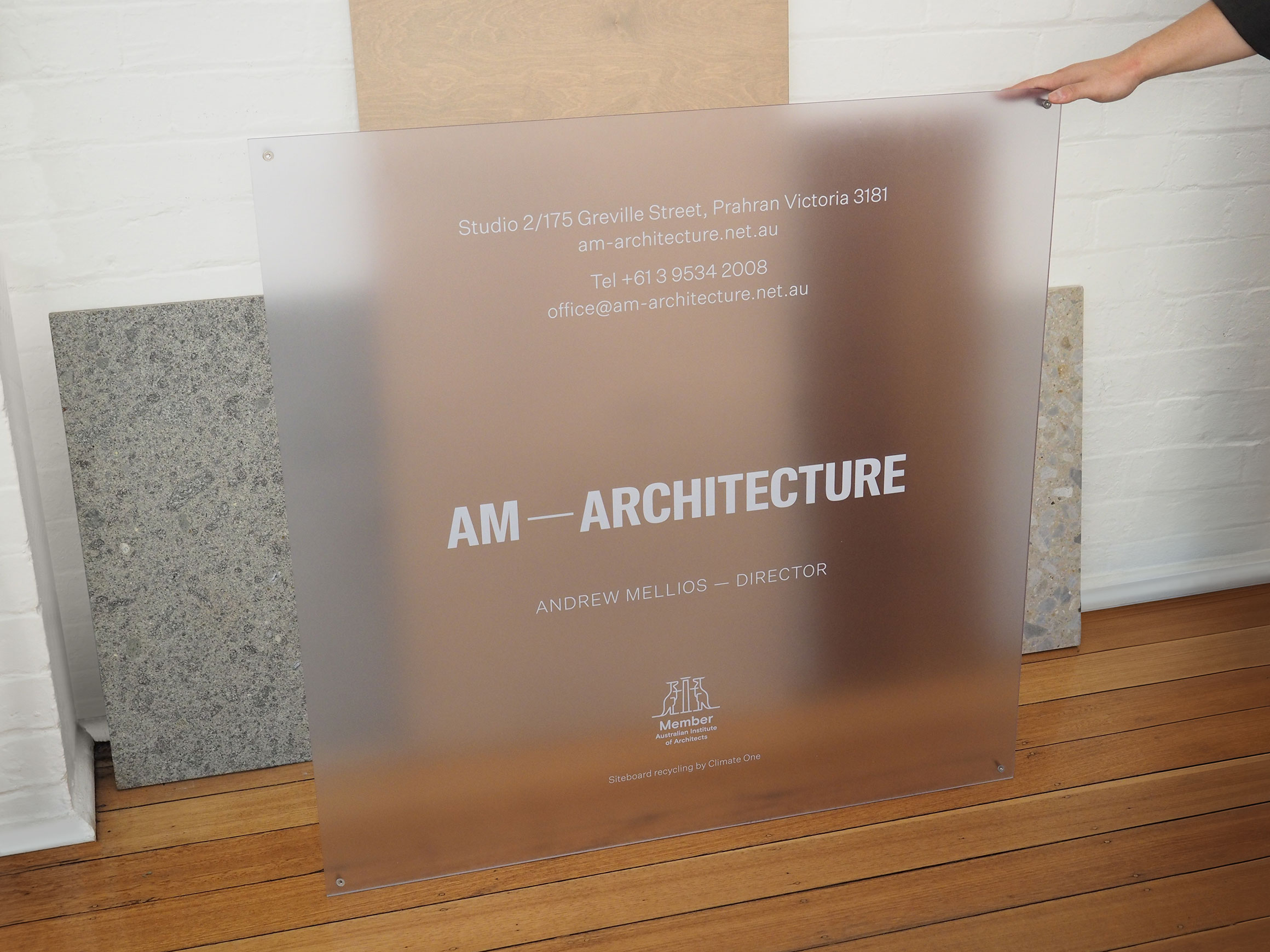 Self-titled Am Architecture Sign Self-titled Am Architecture Sign