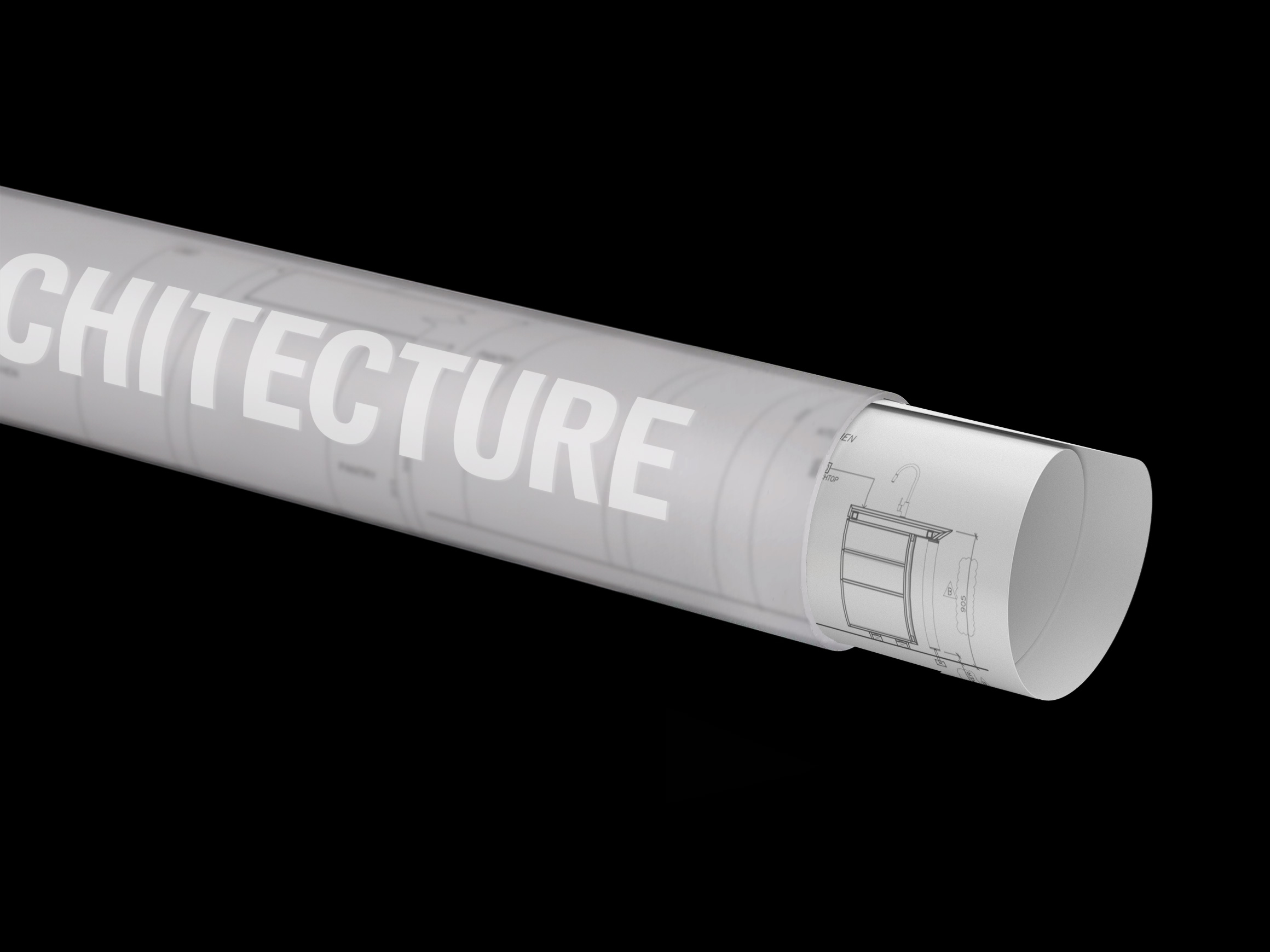 Self-titled Am Architecture Cardboard Tube 2