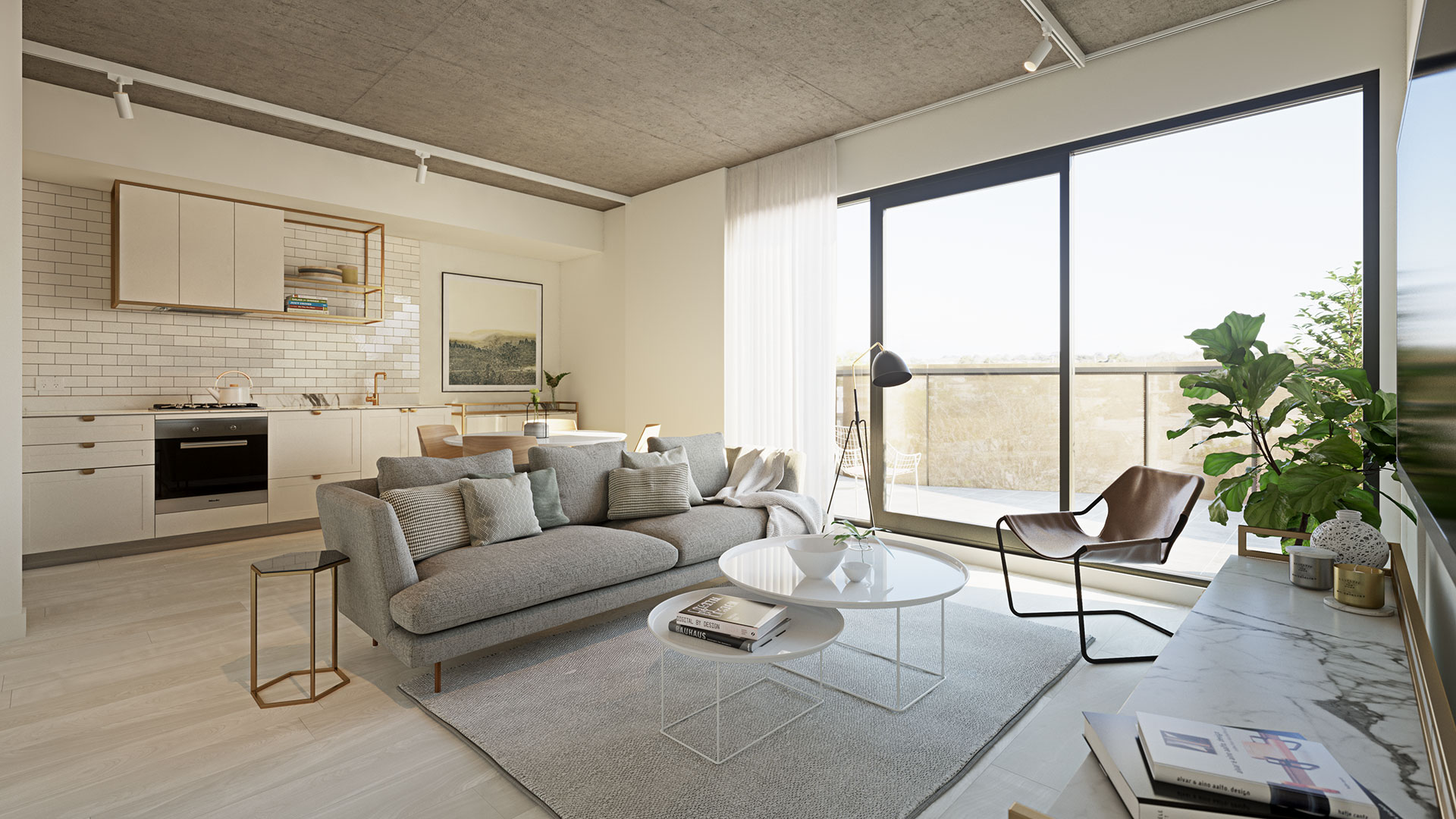 Self-titled Brasshouse Brand Identity Render Interior