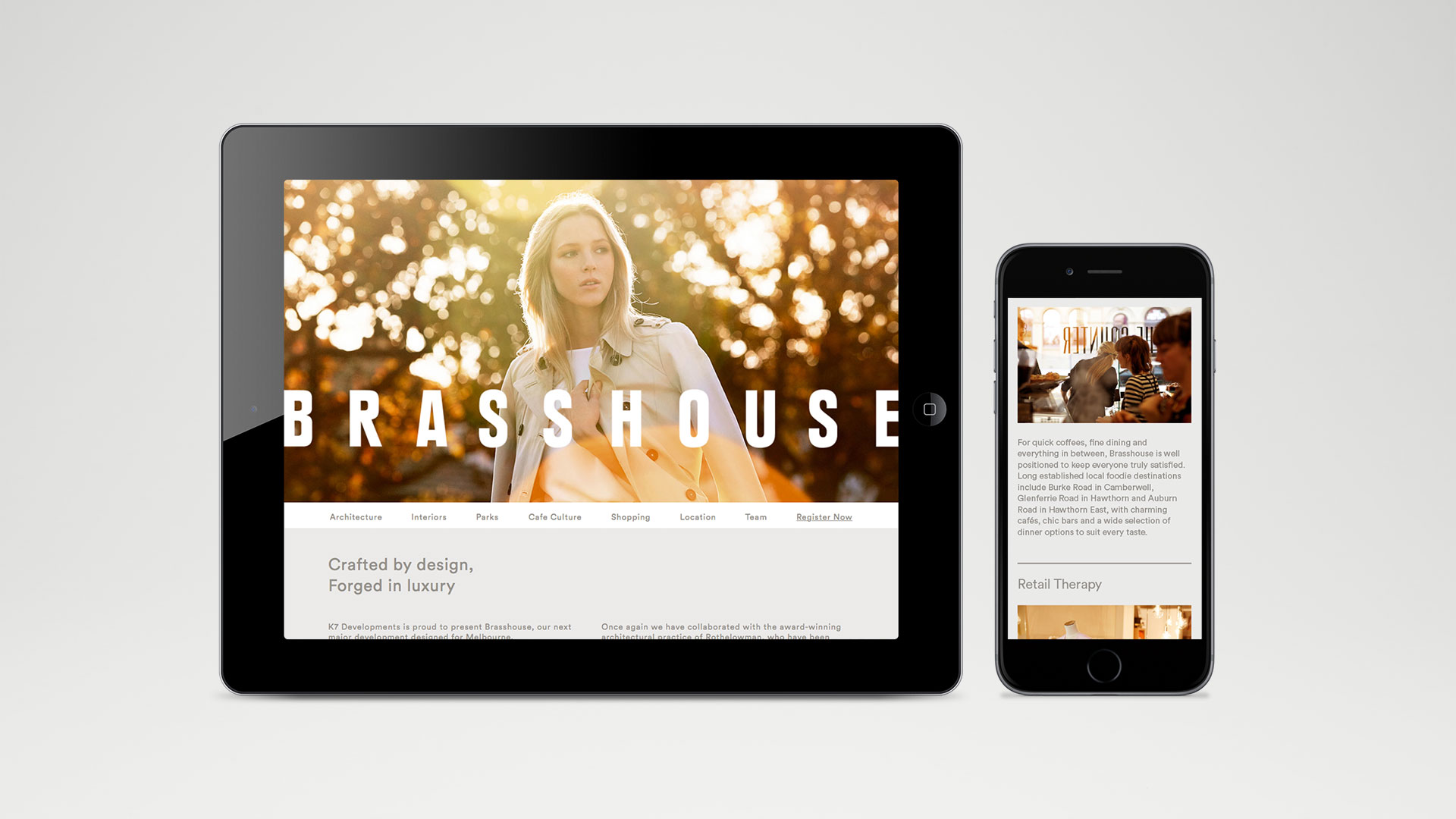 Self-titled Brasshouse Brand Identity Website