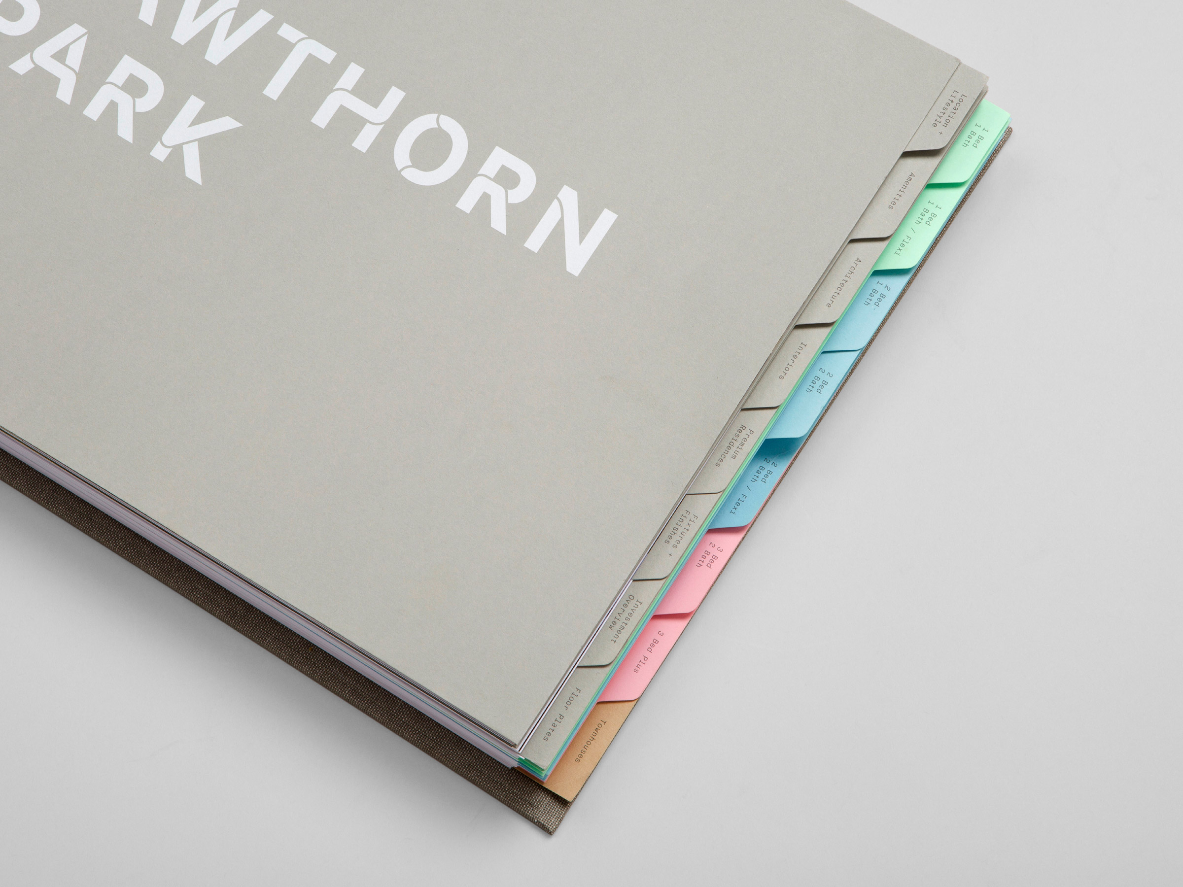 Self Titled Hawthorn Park Brand Identity Sales Presenter Tabs