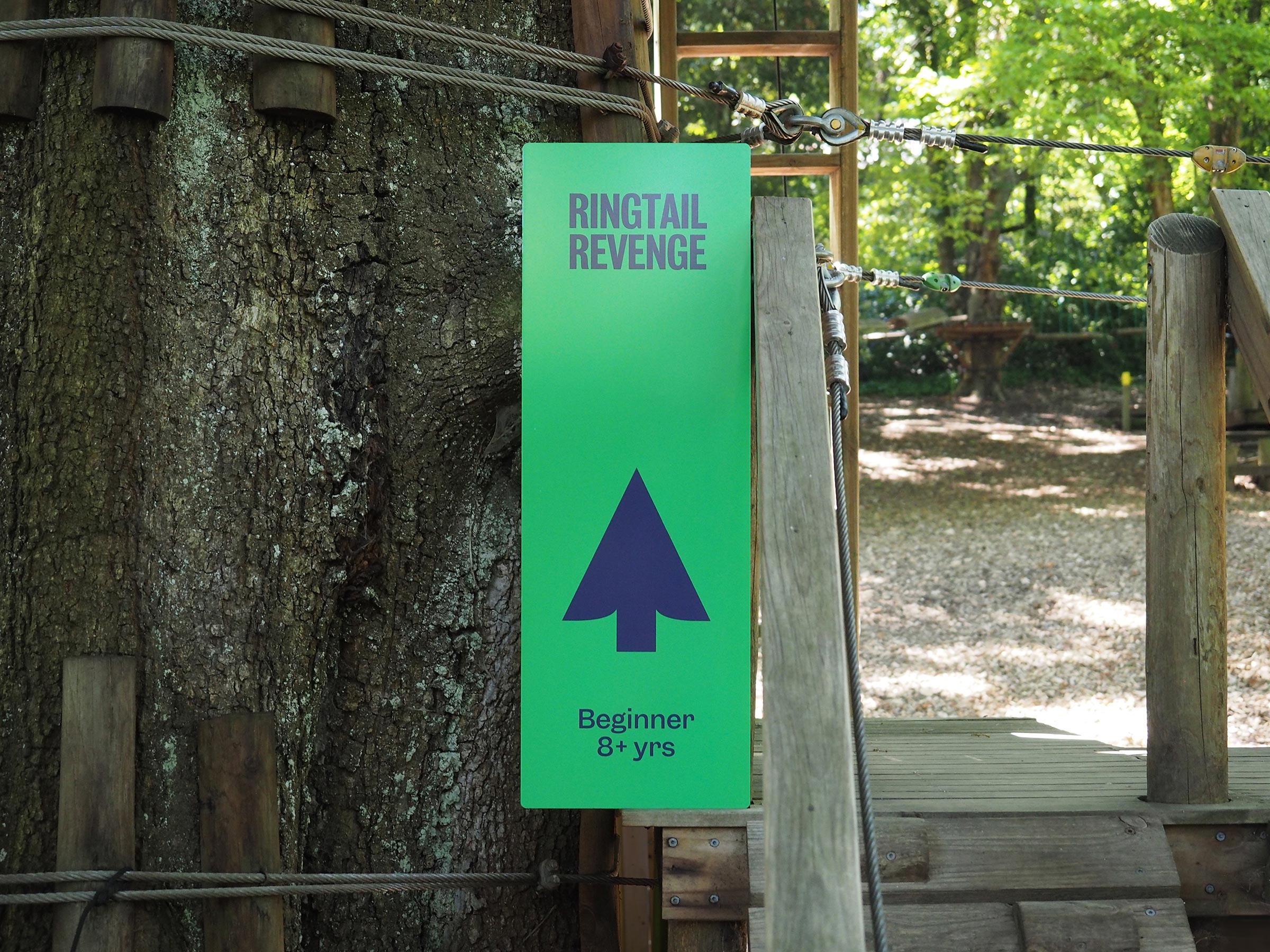 Self-titled Treetops Adventure Signage Green Ringtail Revenge