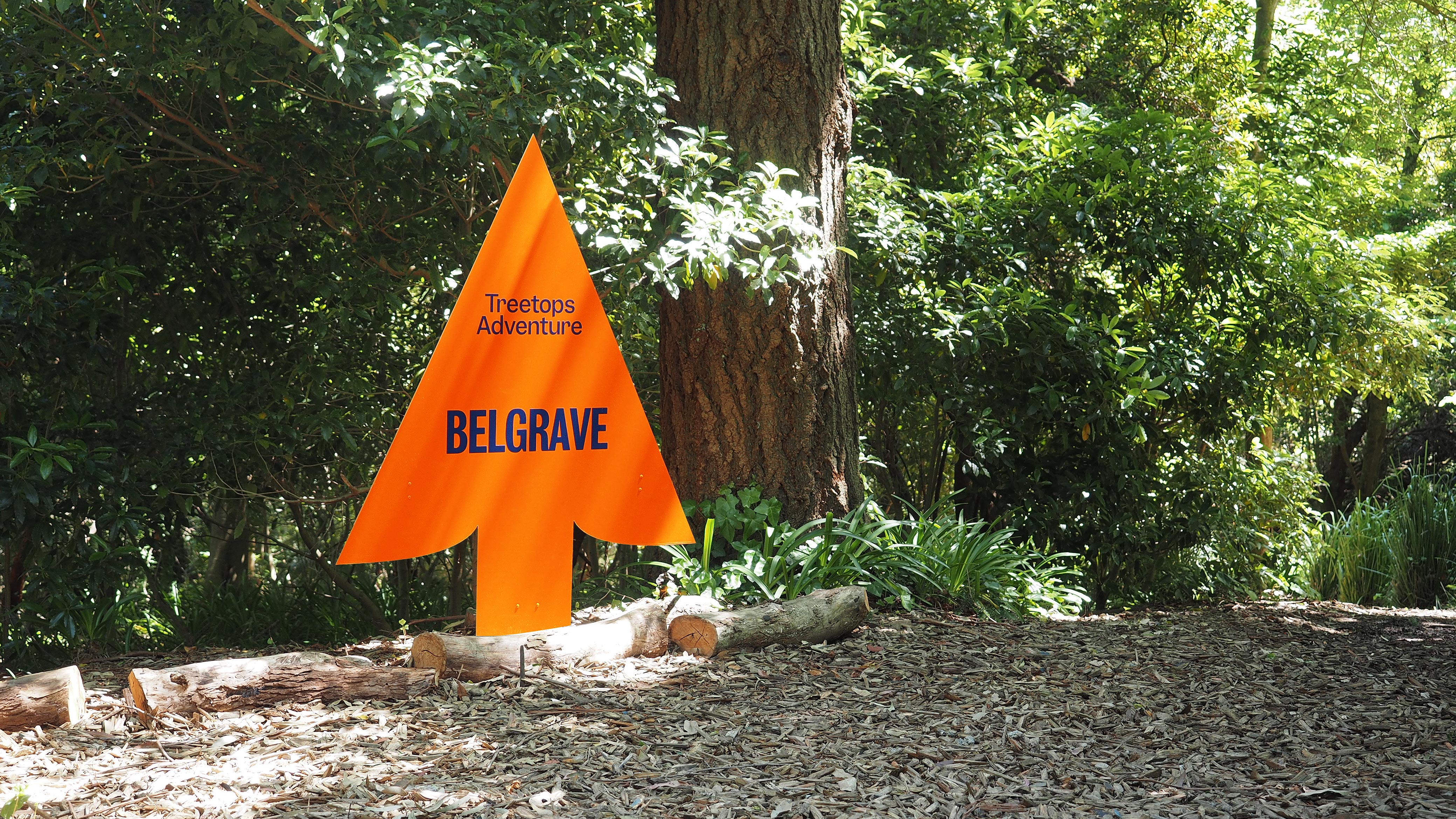 Self-titled Treetops Adventure Signage Hero Belgrave