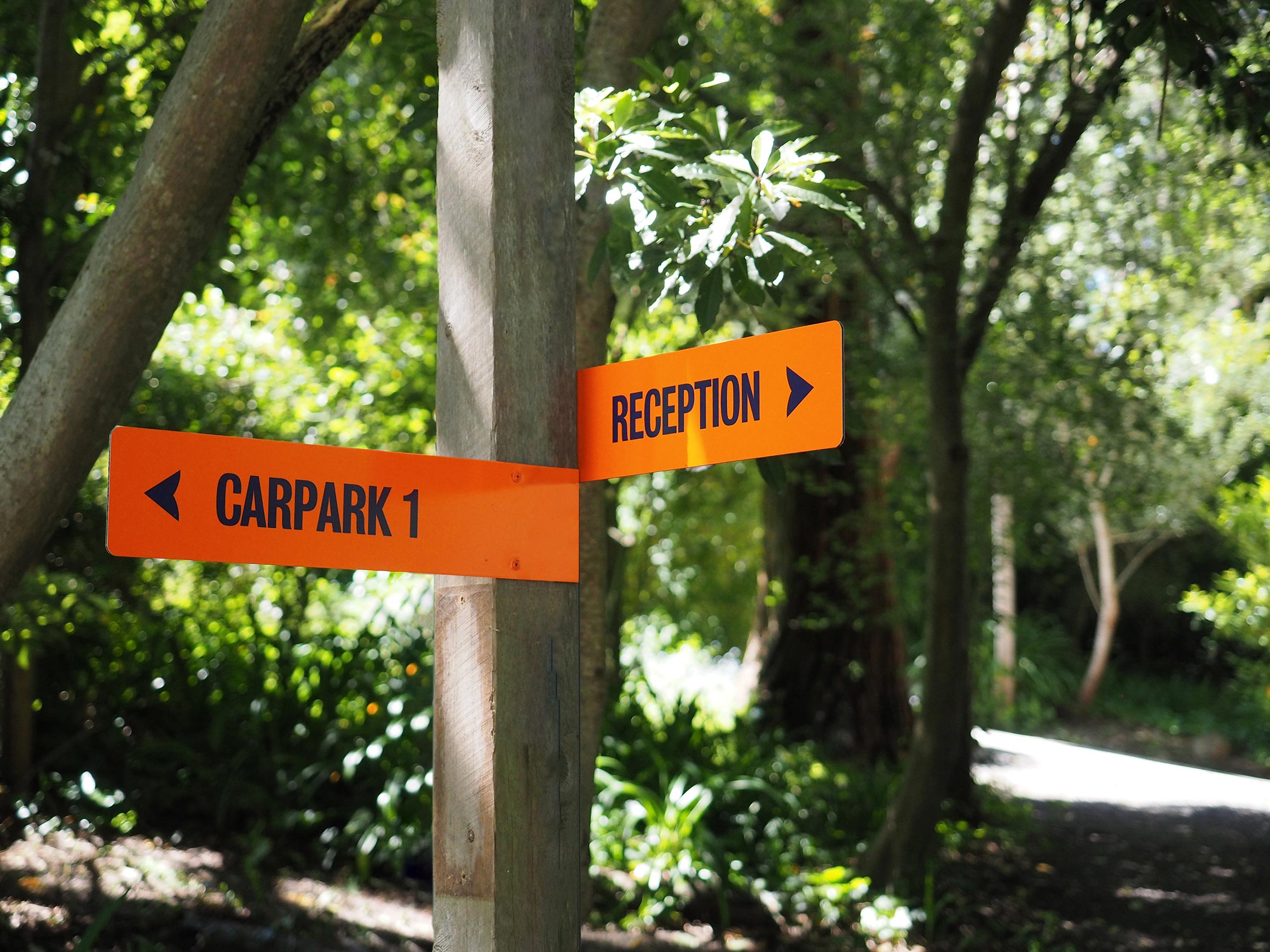 Self-titled Treetops Adventure Signage Wayfinding Blades