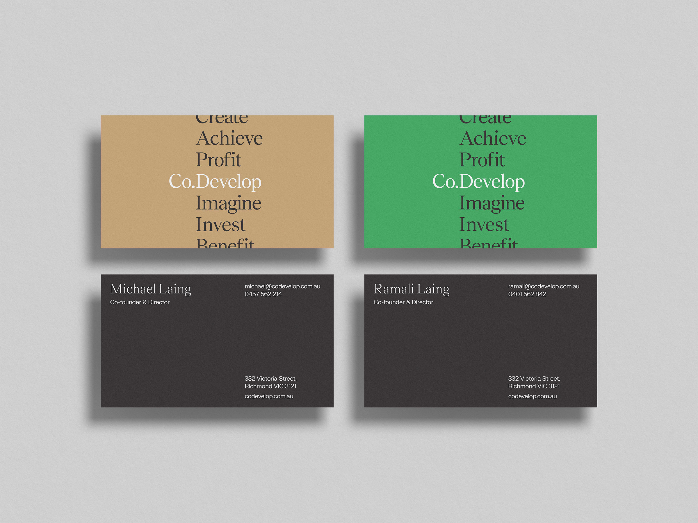 Selftitled Co.develop Brand Business Cards