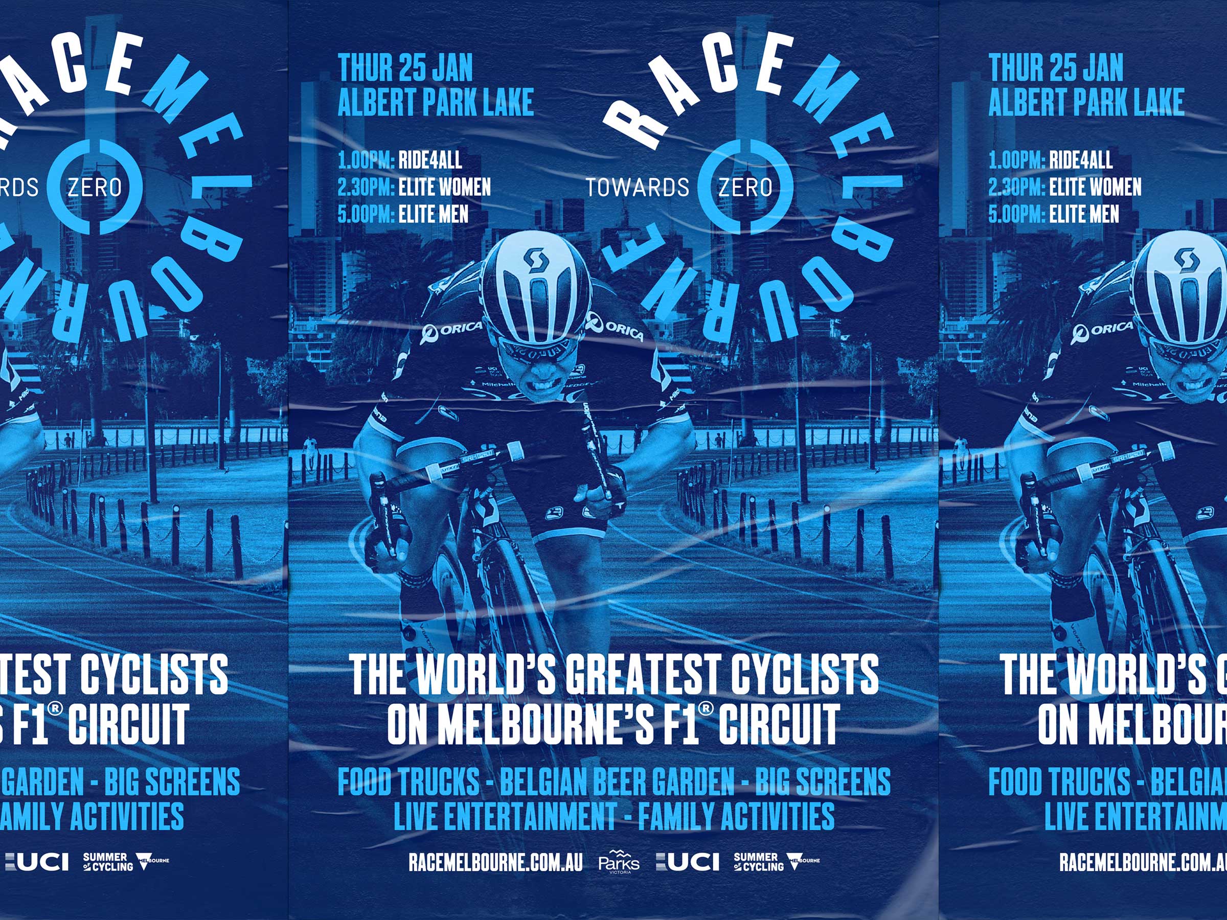 Self-titled Cadel Evans Great Ocean Road Race Brand Identity Race Melbourne Street Posters