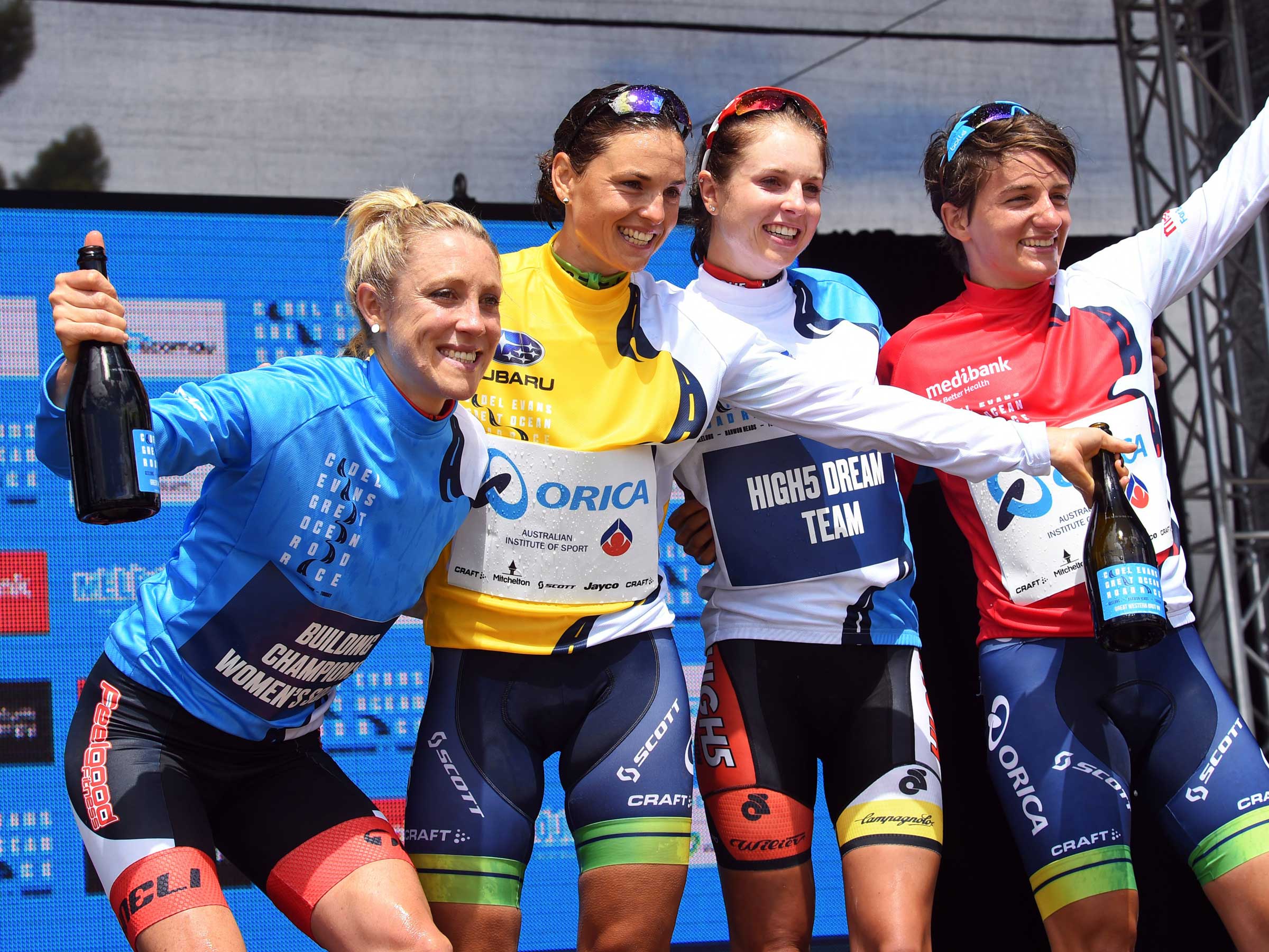 Self-titled Cadel Evans Great Ocean Road Race Brand Identity Womens Podium