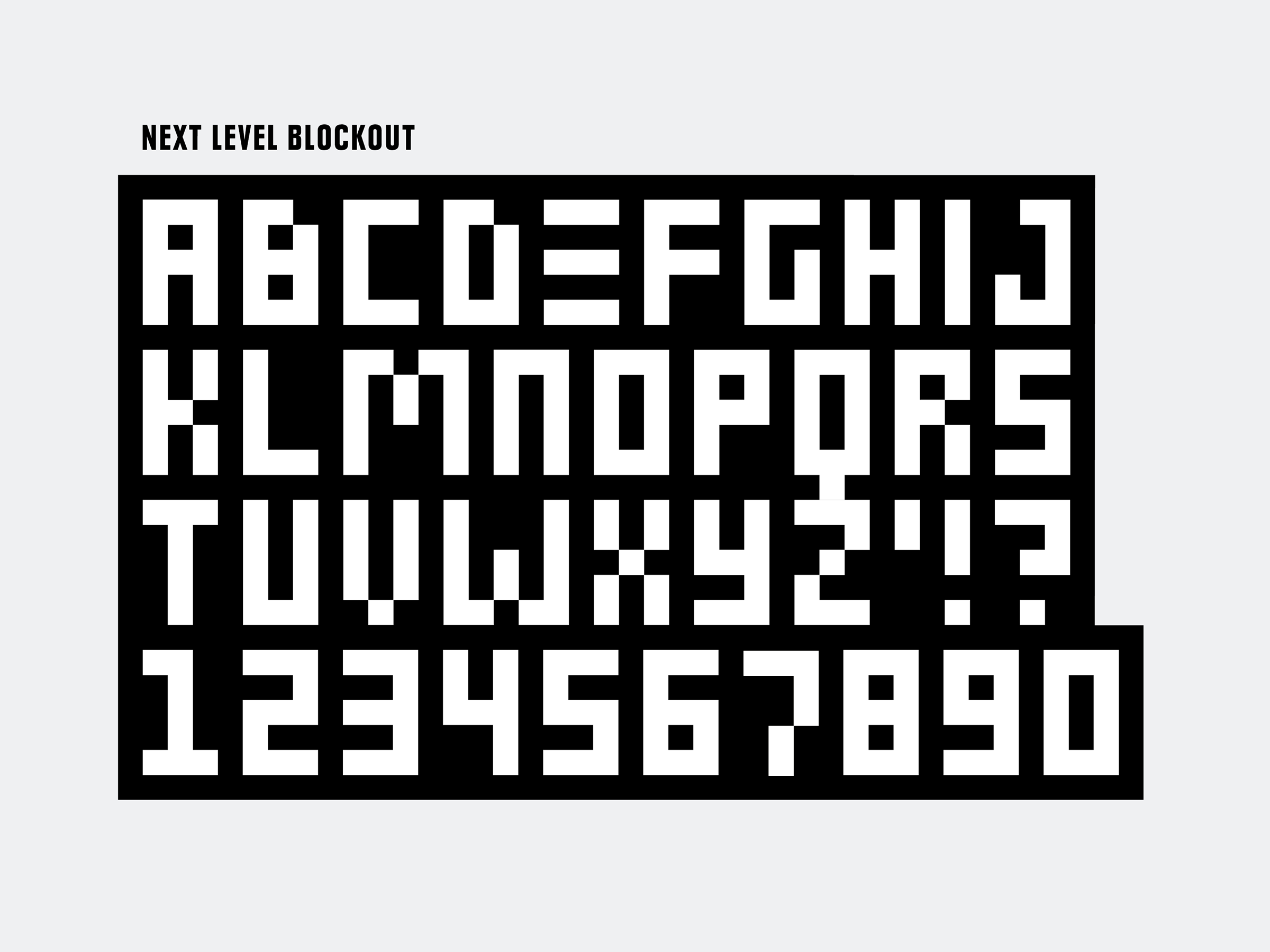 Self Titled Case Study Next Level Typeface Blockout 1