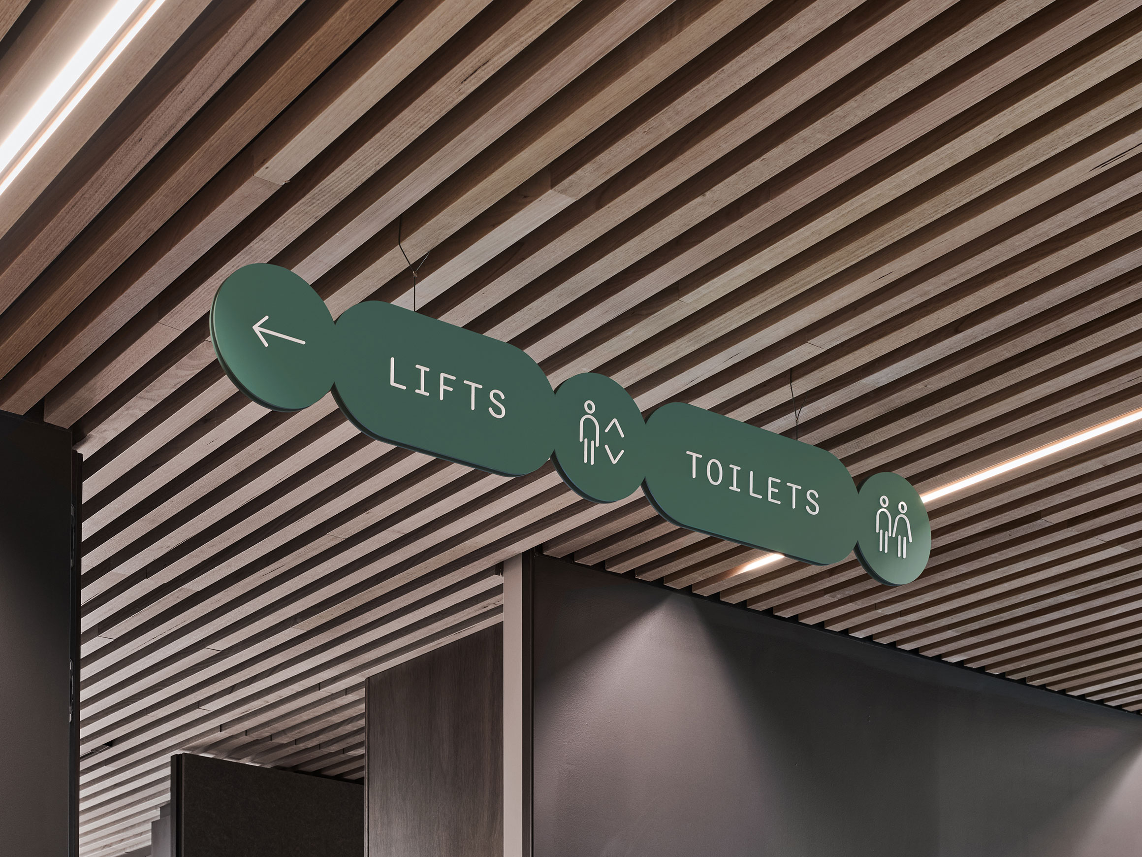 Self Titled Icon Signage And Wayfinding Hung Sign 2