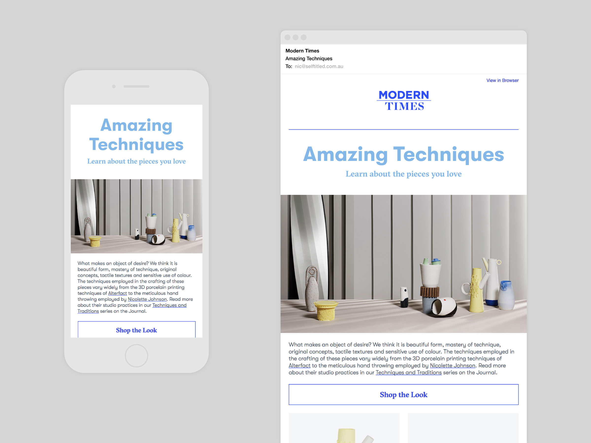 Self-titled Modern Times Brand Identity Edm