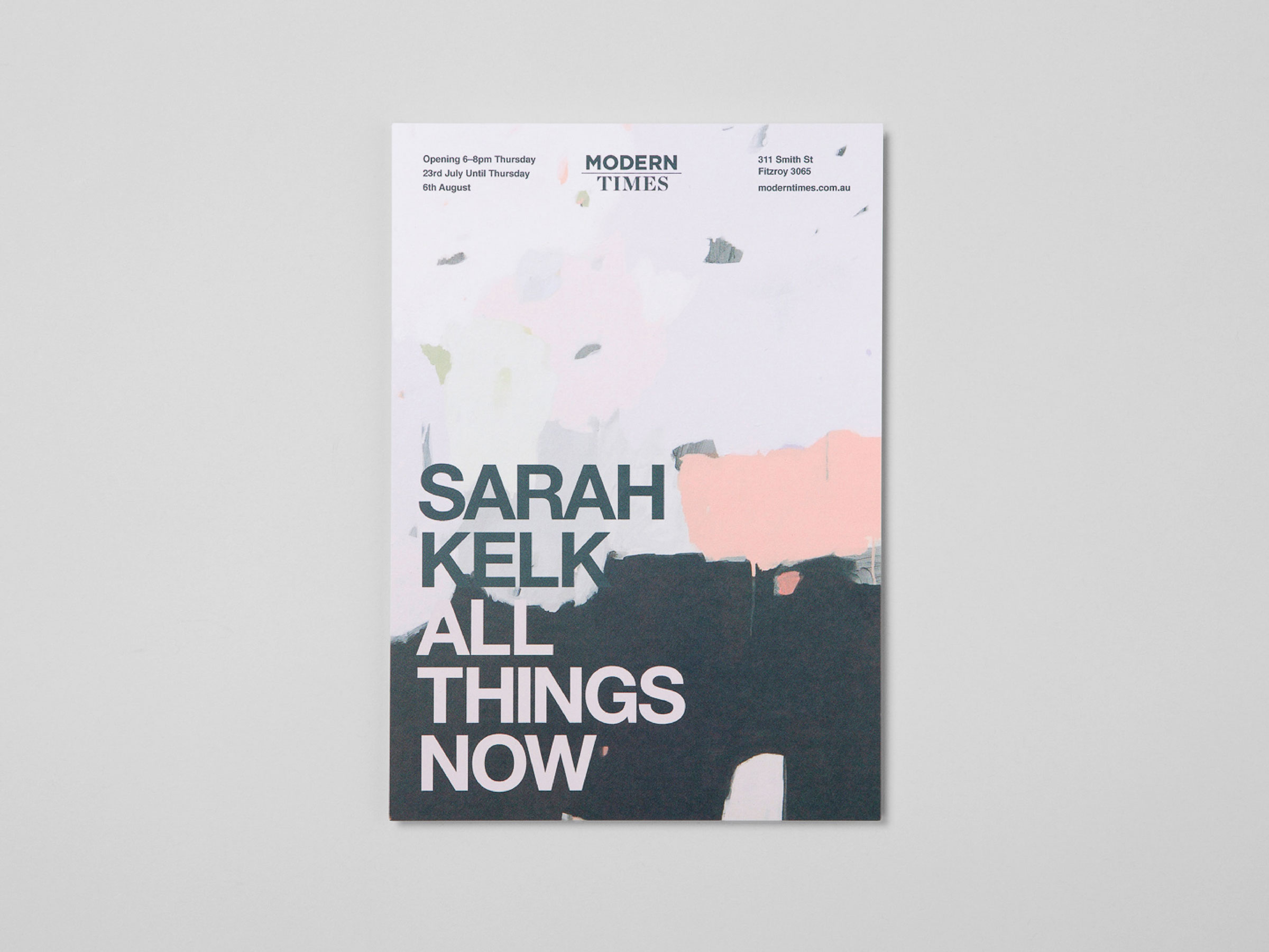 Self-titled Modern Times Brand Identity Exhibition Invite 5