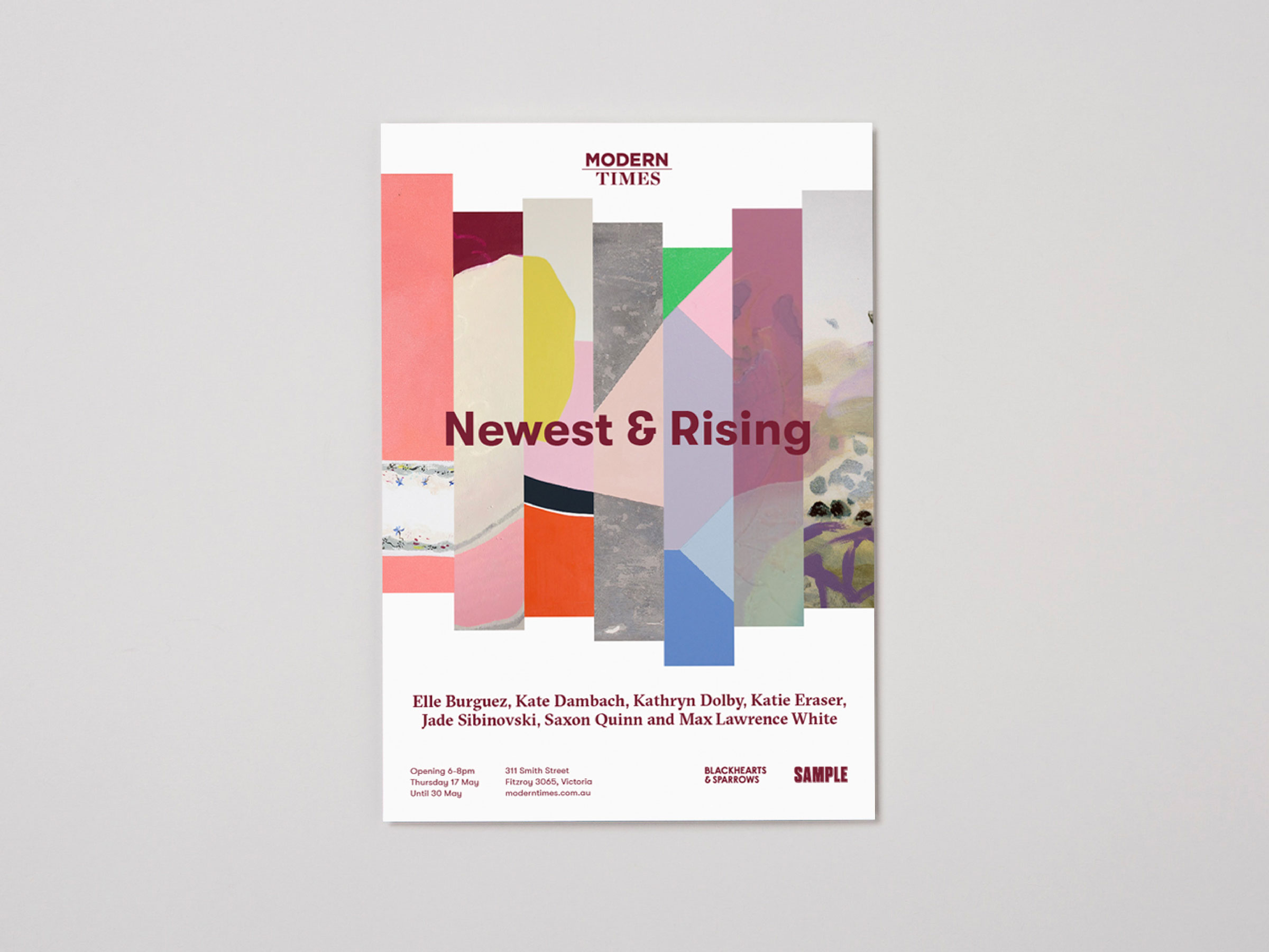 Self-titled Modern Times Brand Identity Exhibition Invite 8