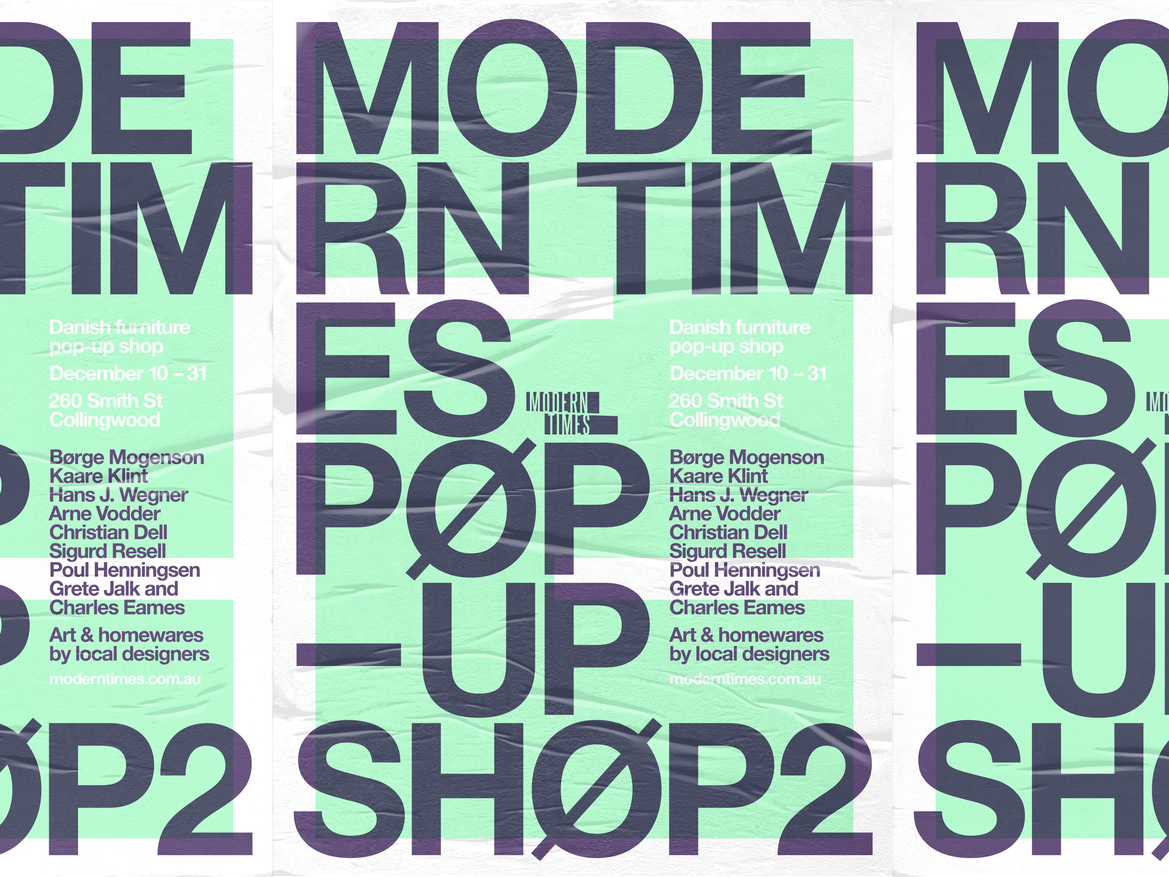 Self-titled Modern Times Brand Identity Street Posters 02b
