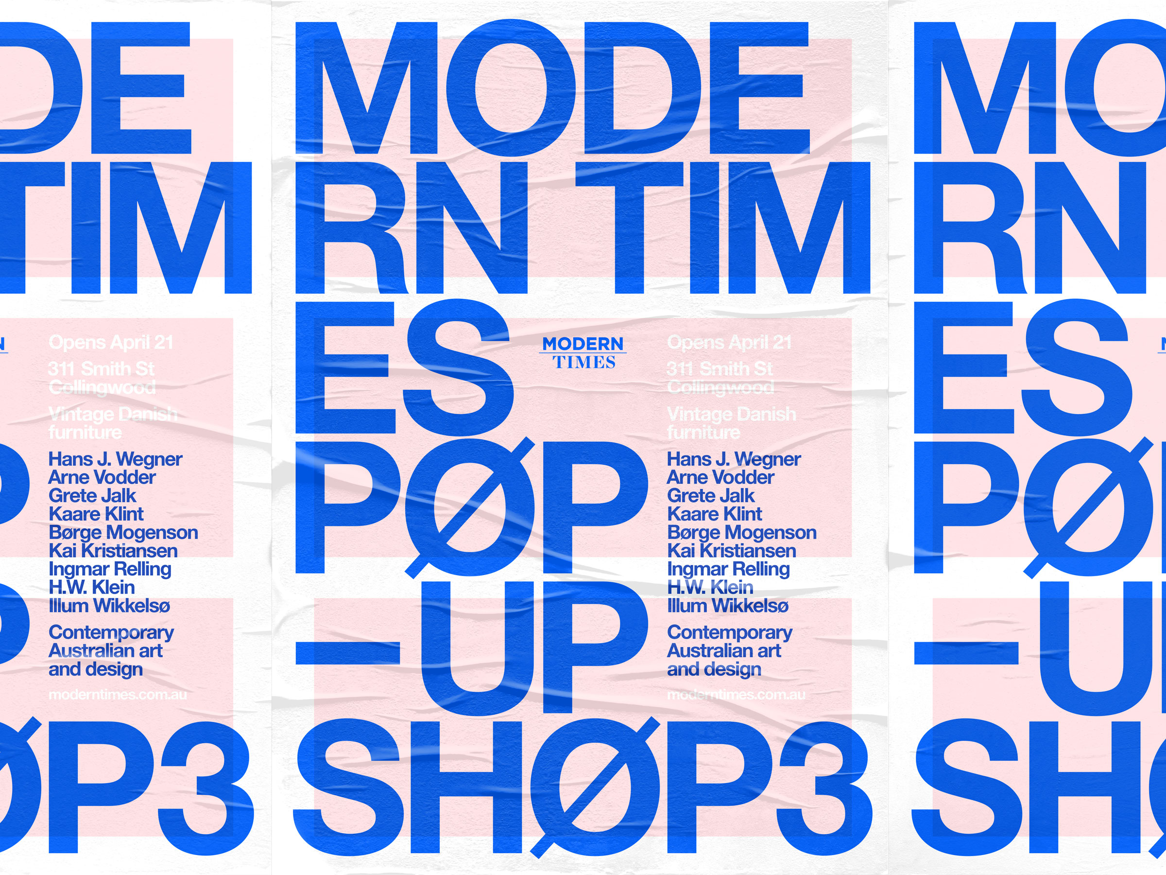 Self-titled Modern Times Brand Identity Street Posters 03b