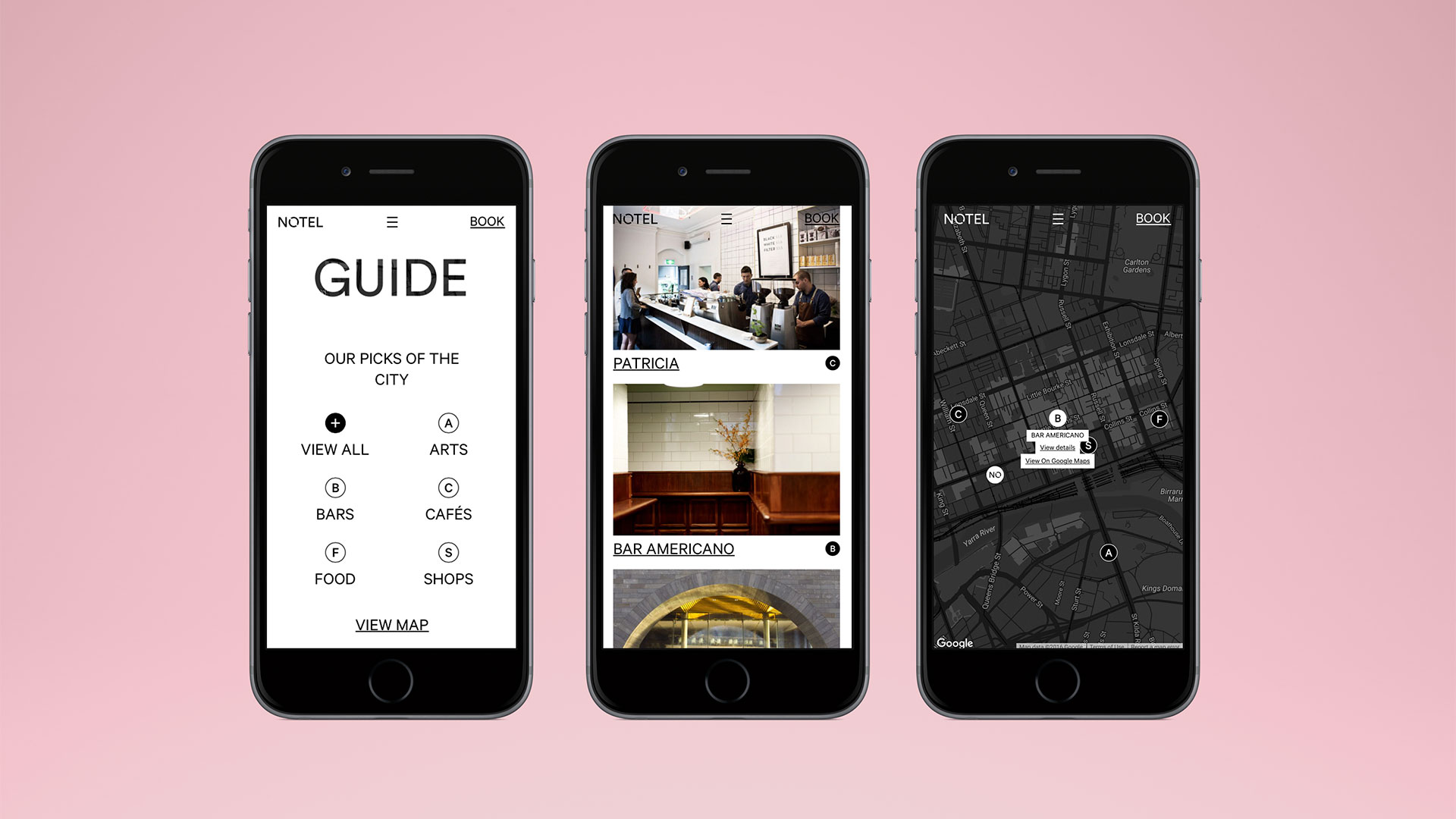 Self-titled Notel Melbourne Brand Identity Website Guide