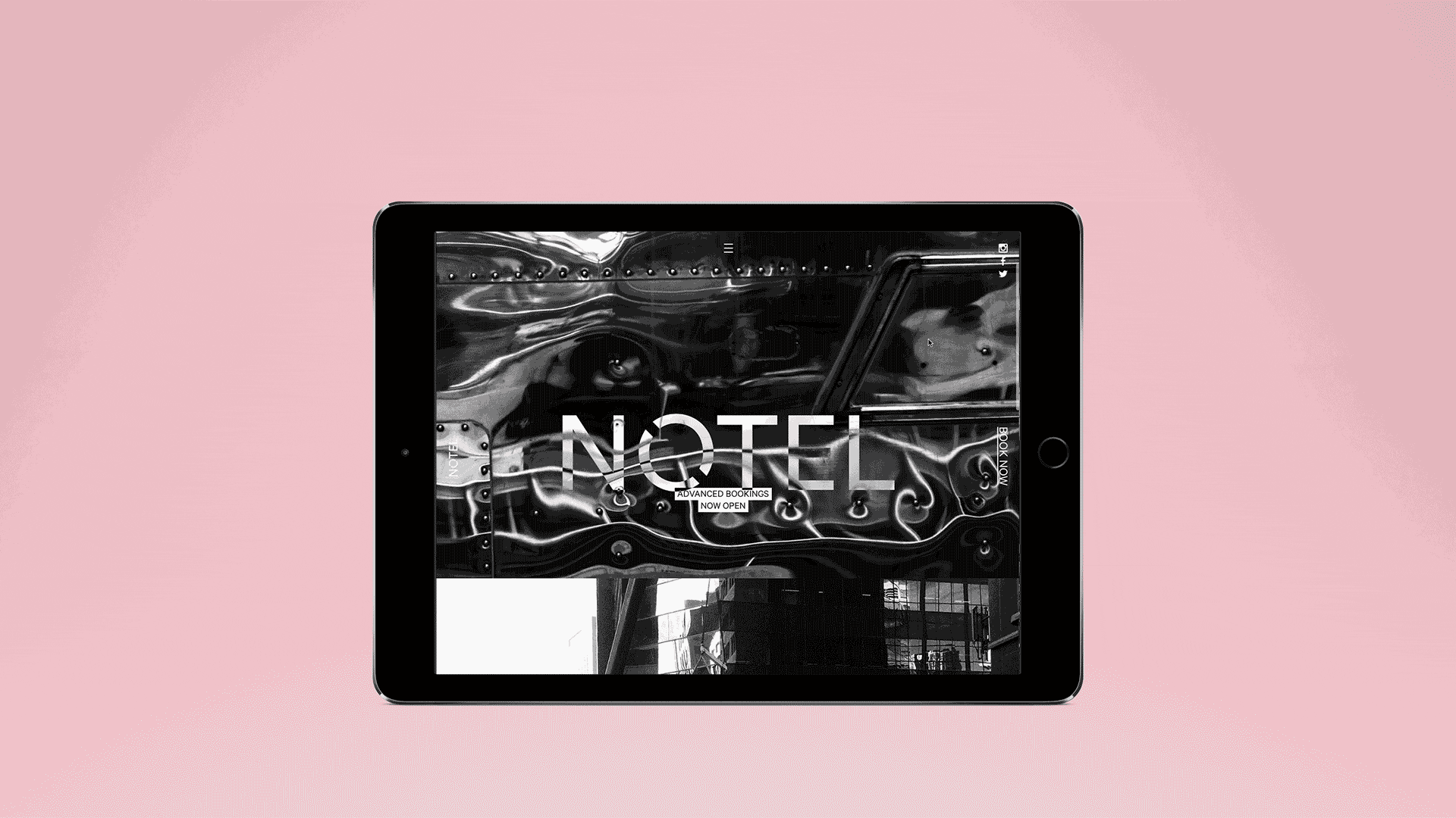 Self-titled Notel Melbourne Brand Identity Website Homepage