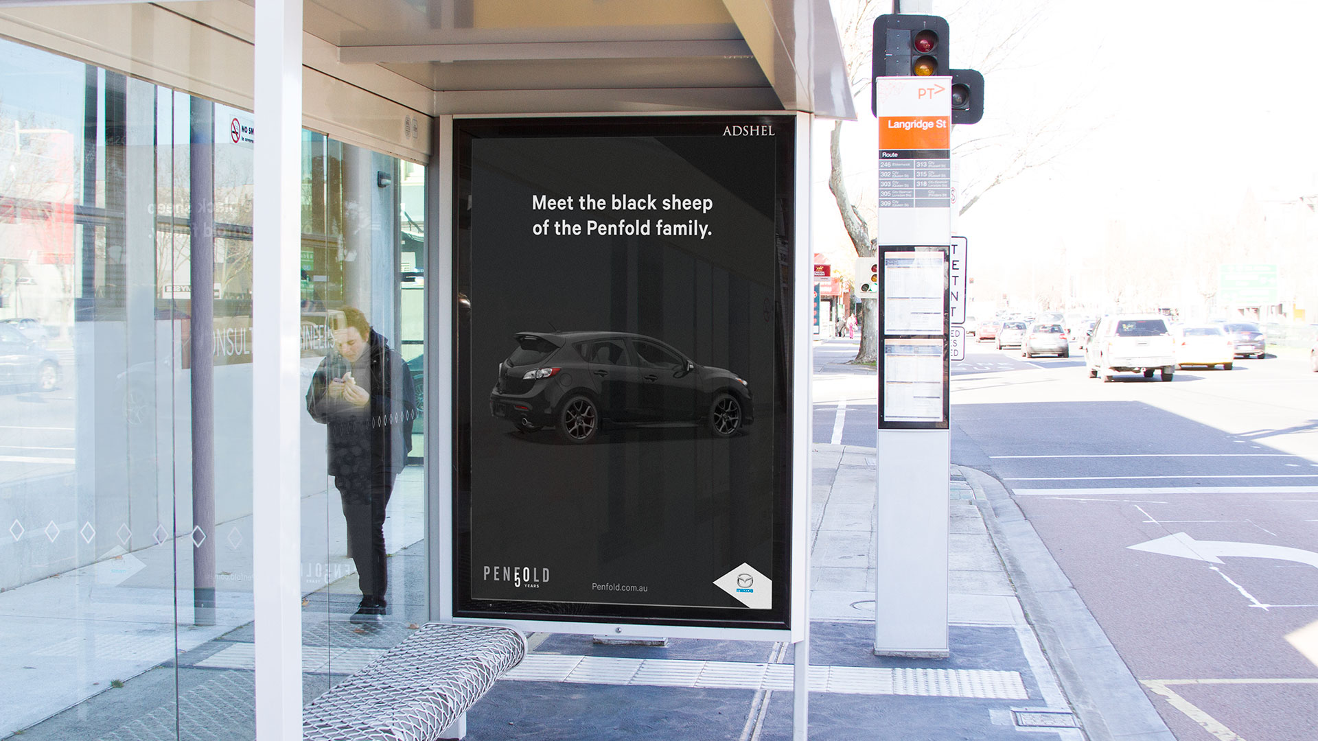 Self-titled Penfold Motors Brand Identity Outdoor Advertising