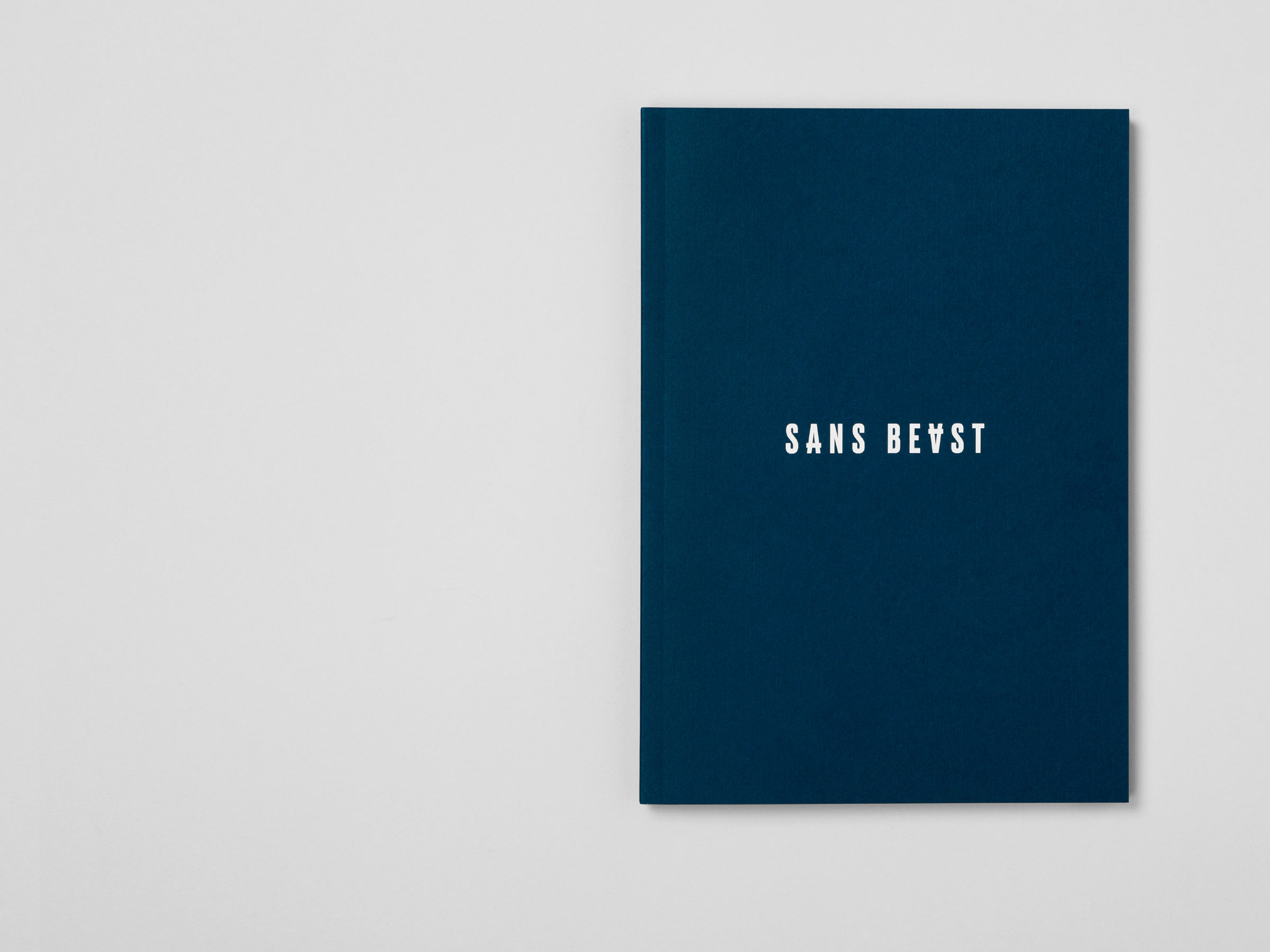 Self-titled Sans Beast Brand Identity Brochure Cover