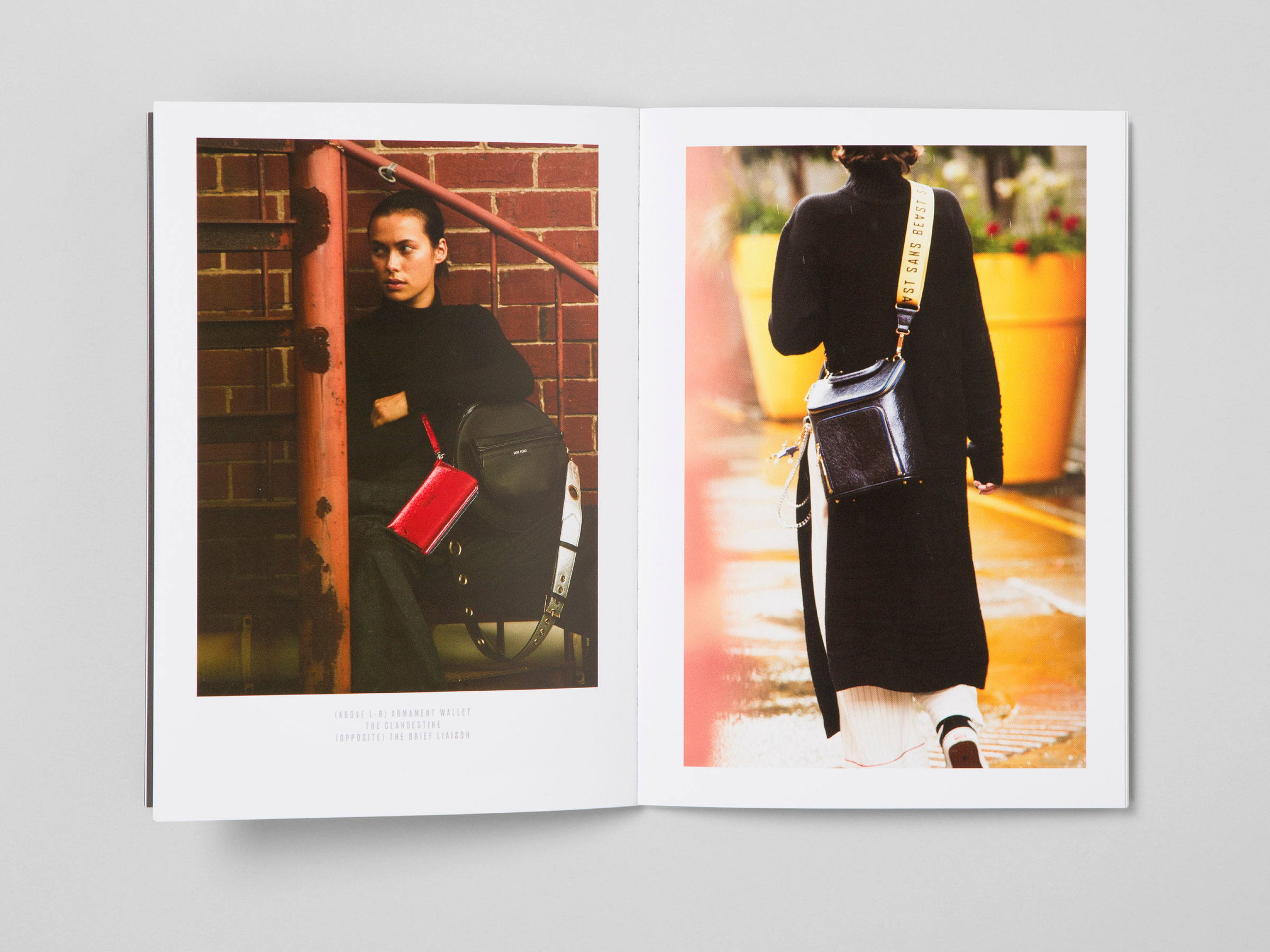 Self-titled Sans Beast Brand Identity Brochure Spread 1