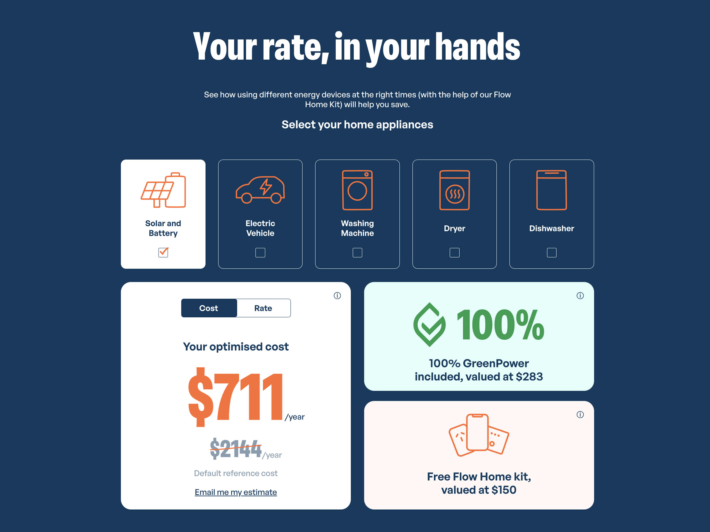 Self-titled Flow Power Quote Tool 2