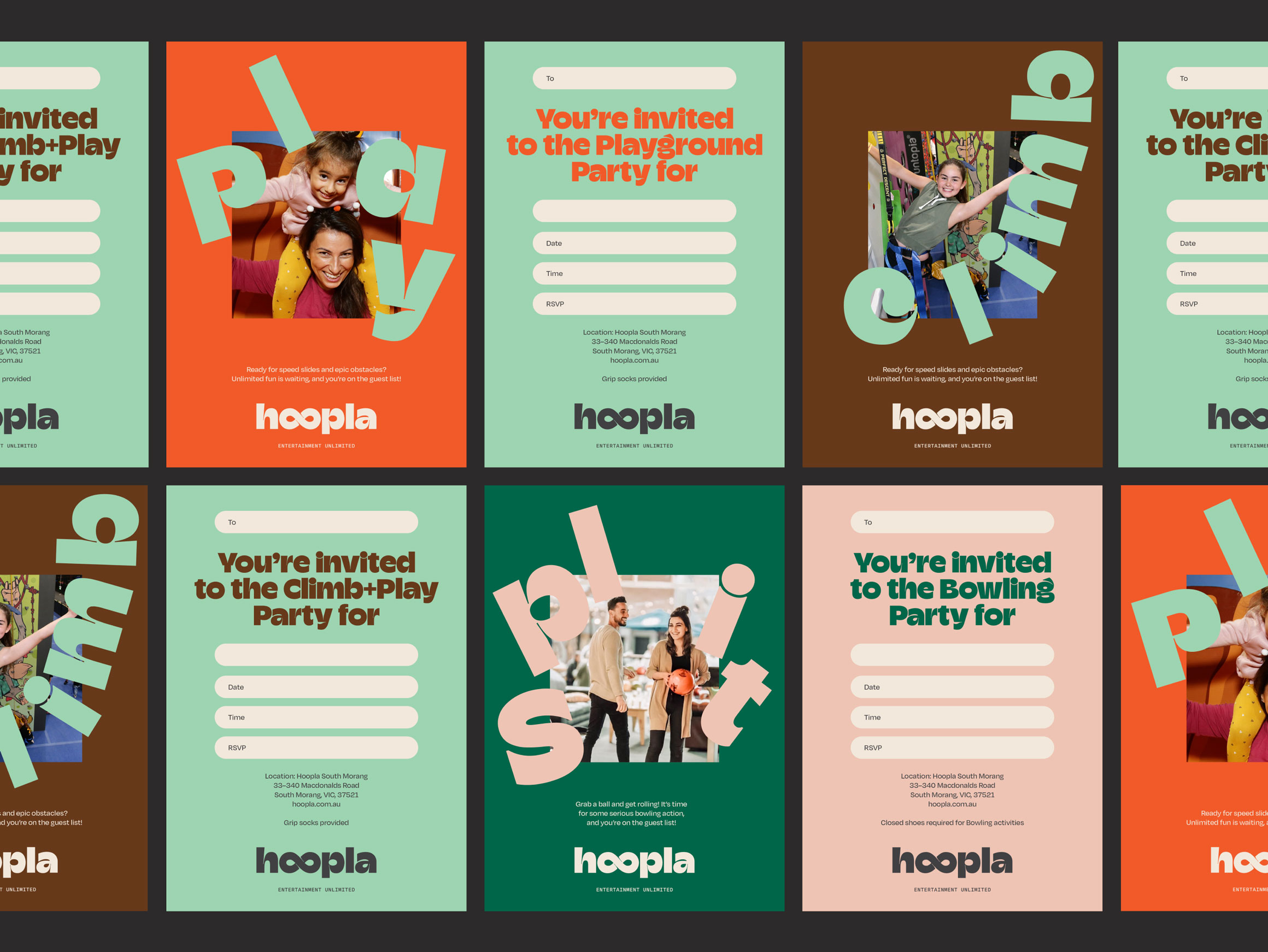 Self-titled Hoopla Invitations