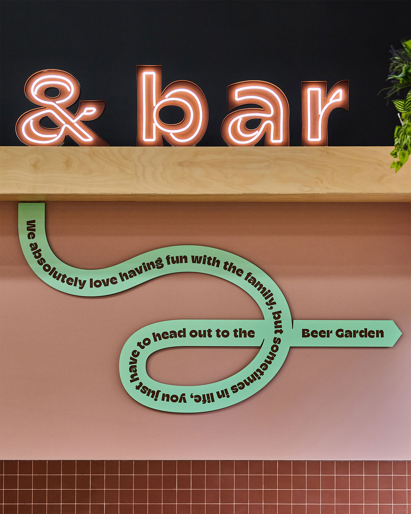 Self-titled Hoopla Signage Beer Garden