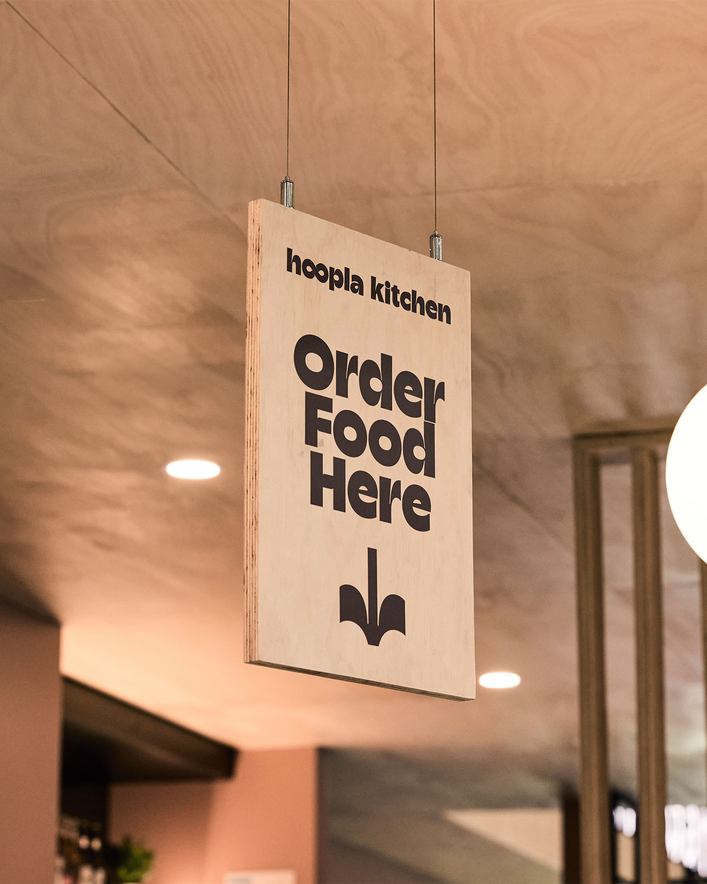 Self-titled Hoopla Signage Food Sign