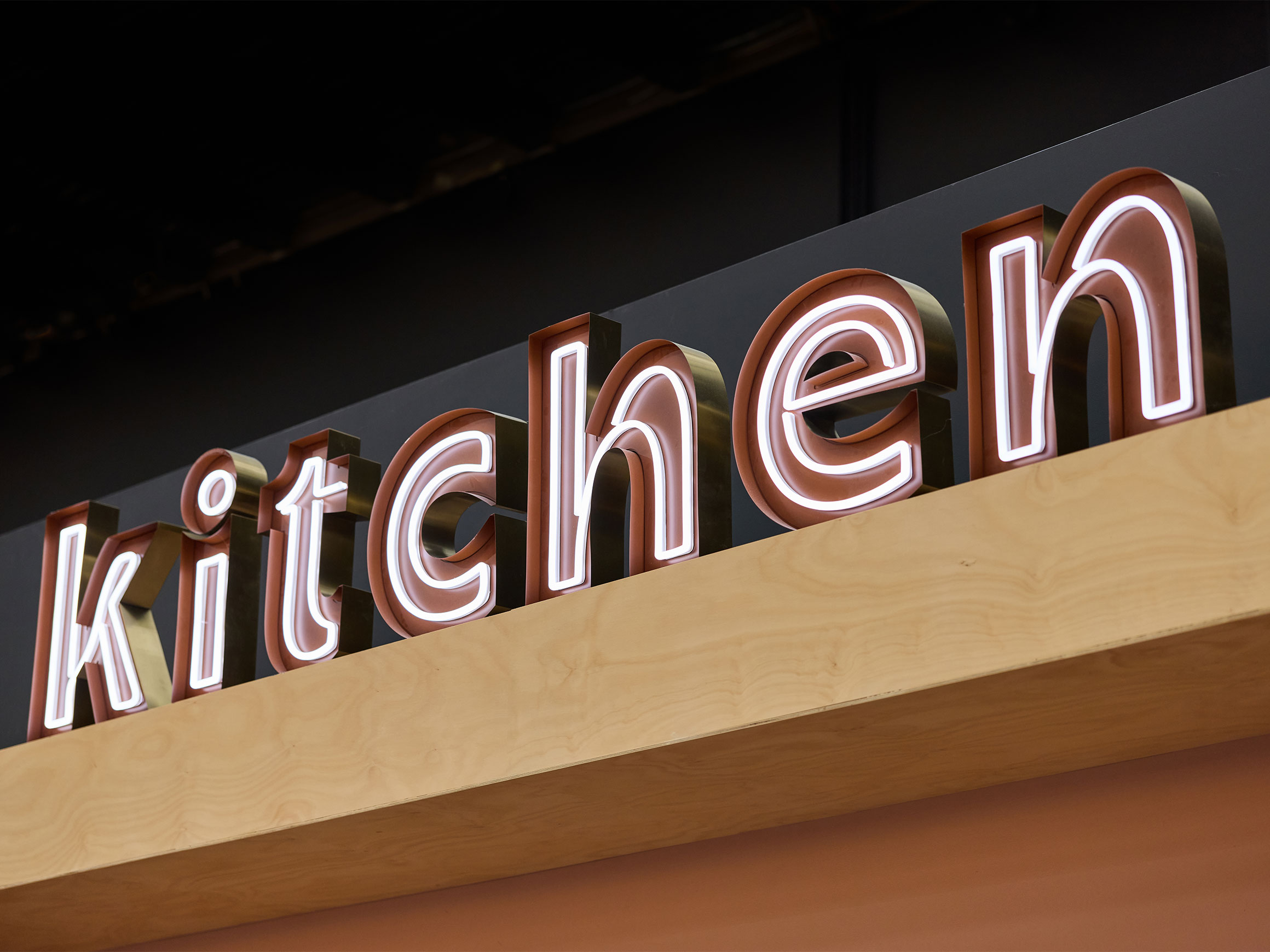 Self-titled Hoopla Signage Kitchen