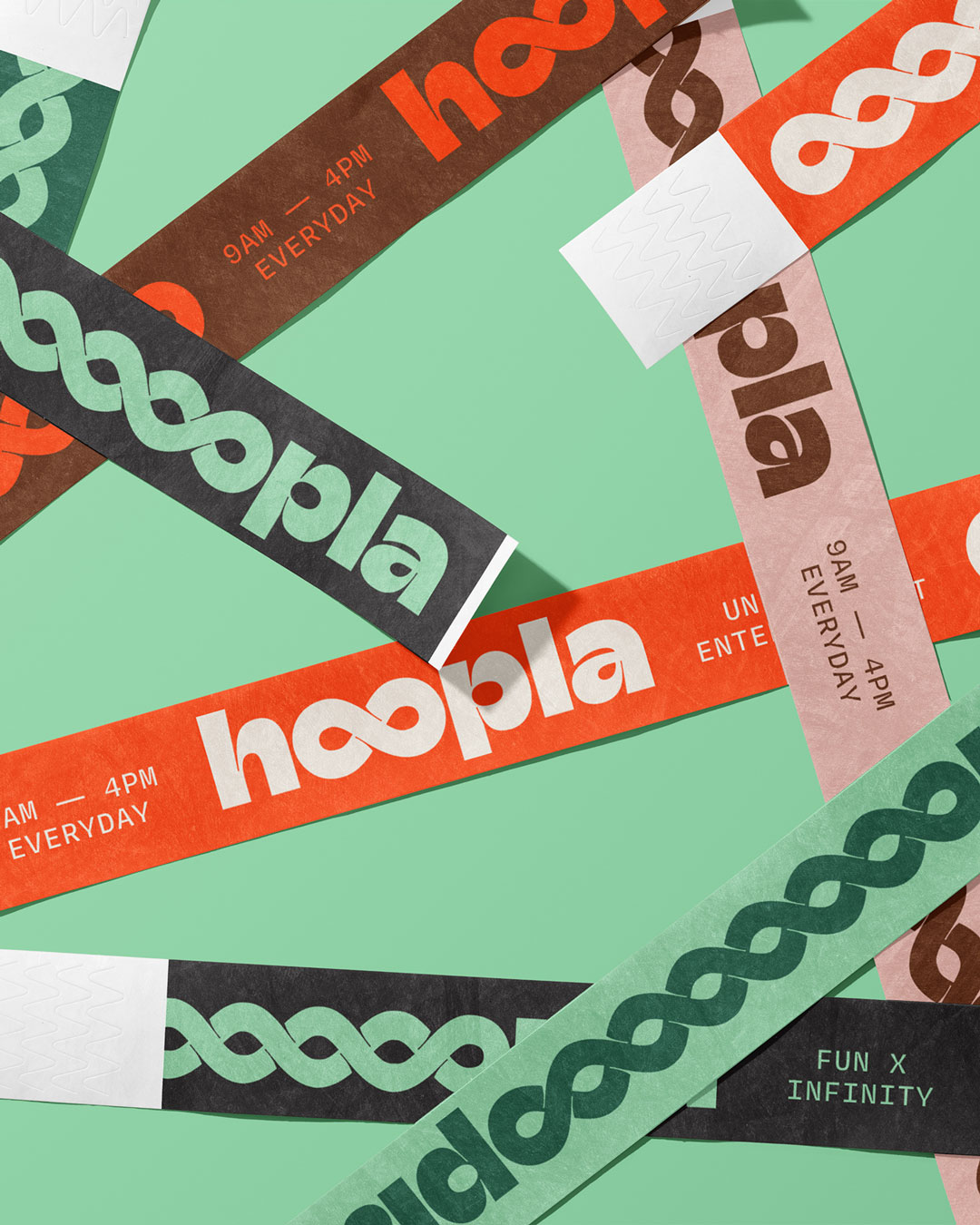 Self-titled Hoopla Wristbands Stack